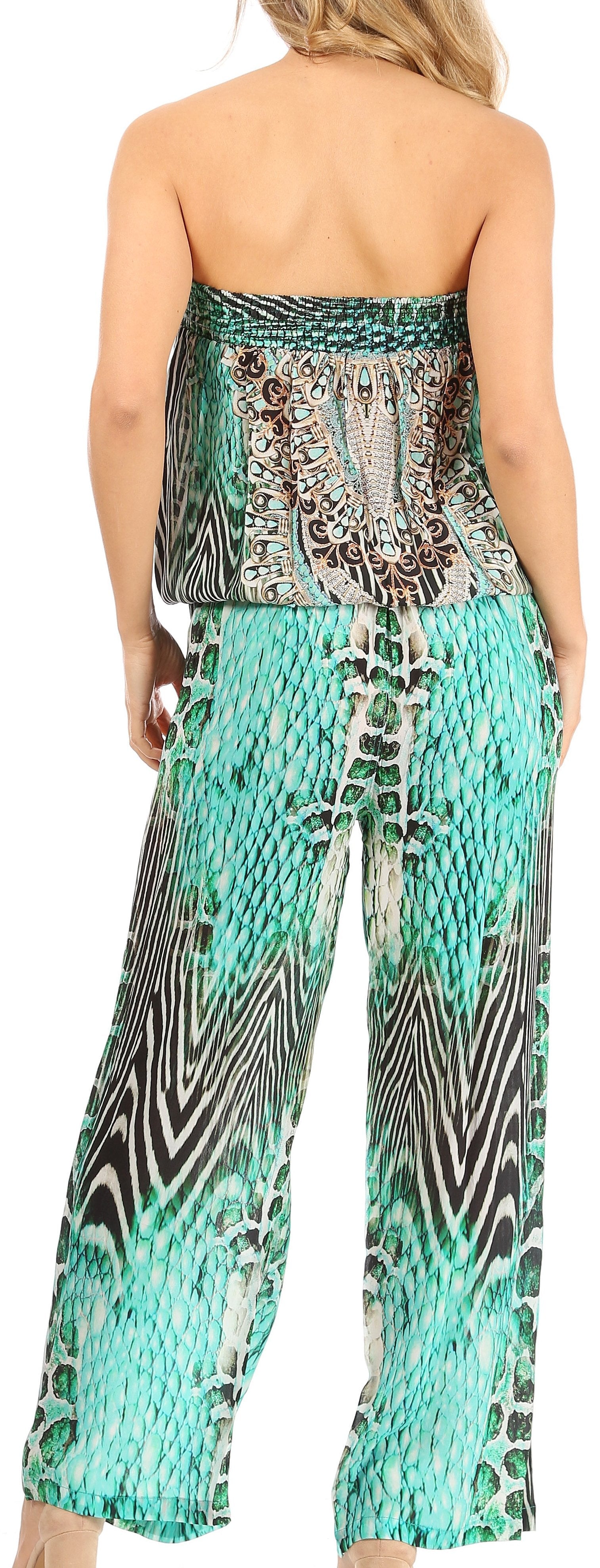 Sakkas Esha Women's Loose Sleeveless Floral Print Boho Casual Summer w/Pockets - Concordia Style Boutique