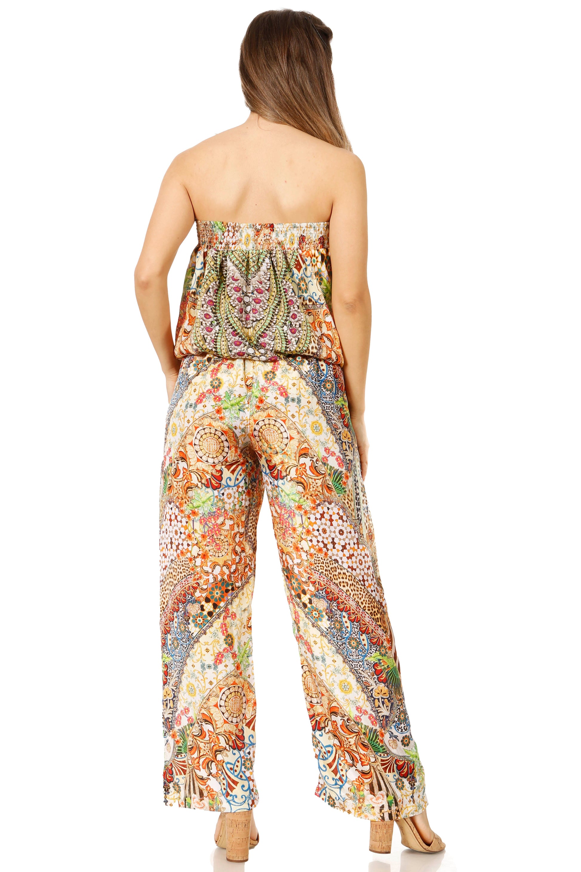 Sakkas Esha Women's Loose Sleeveless Floral Print Boho Casual Summer w/Pockets - Concordia Style Boutique