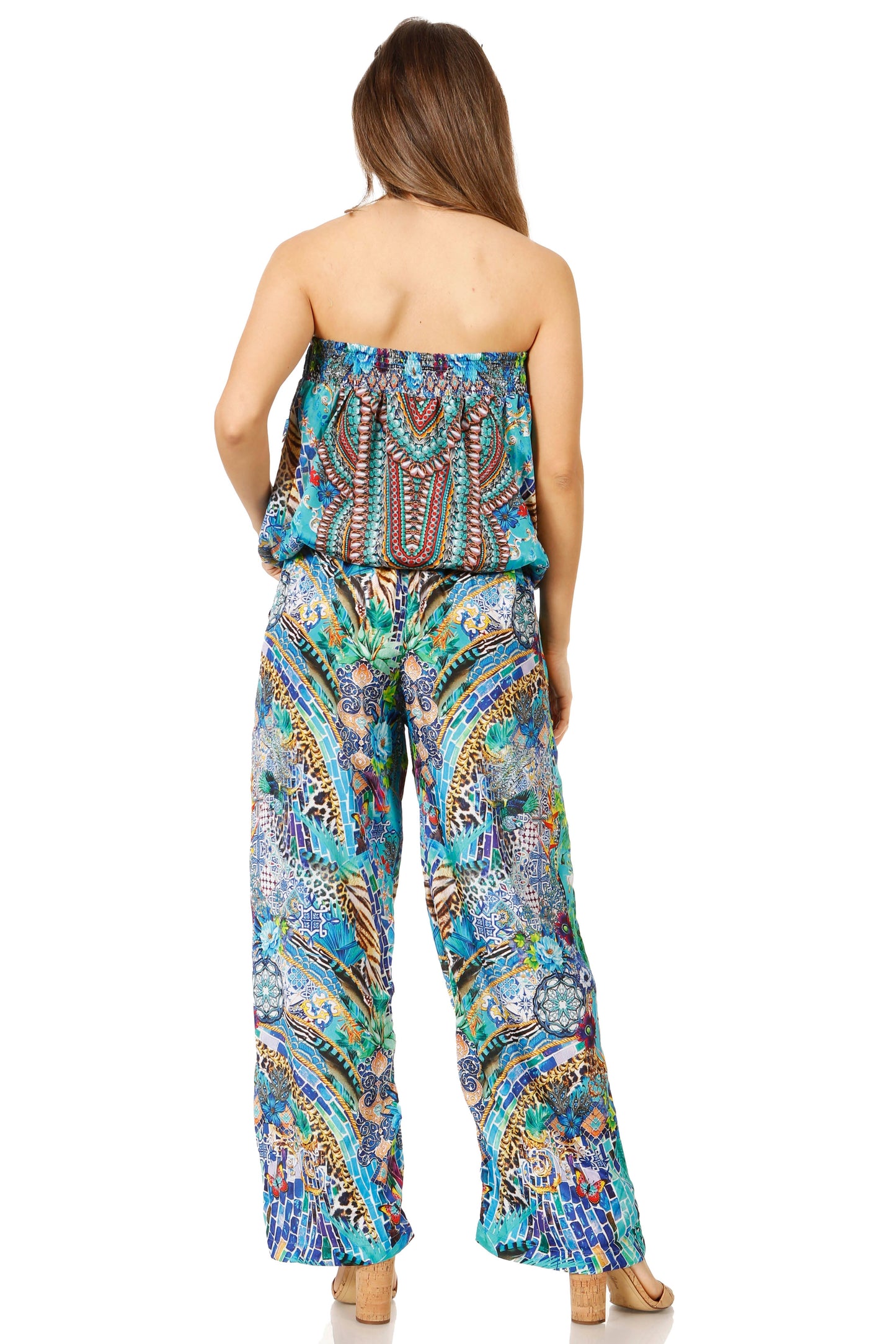 Sakkas Esha Women's Loose Sleeveless Floral Print Boho Casual Summer w/Pockets - Concordia Style Boutique