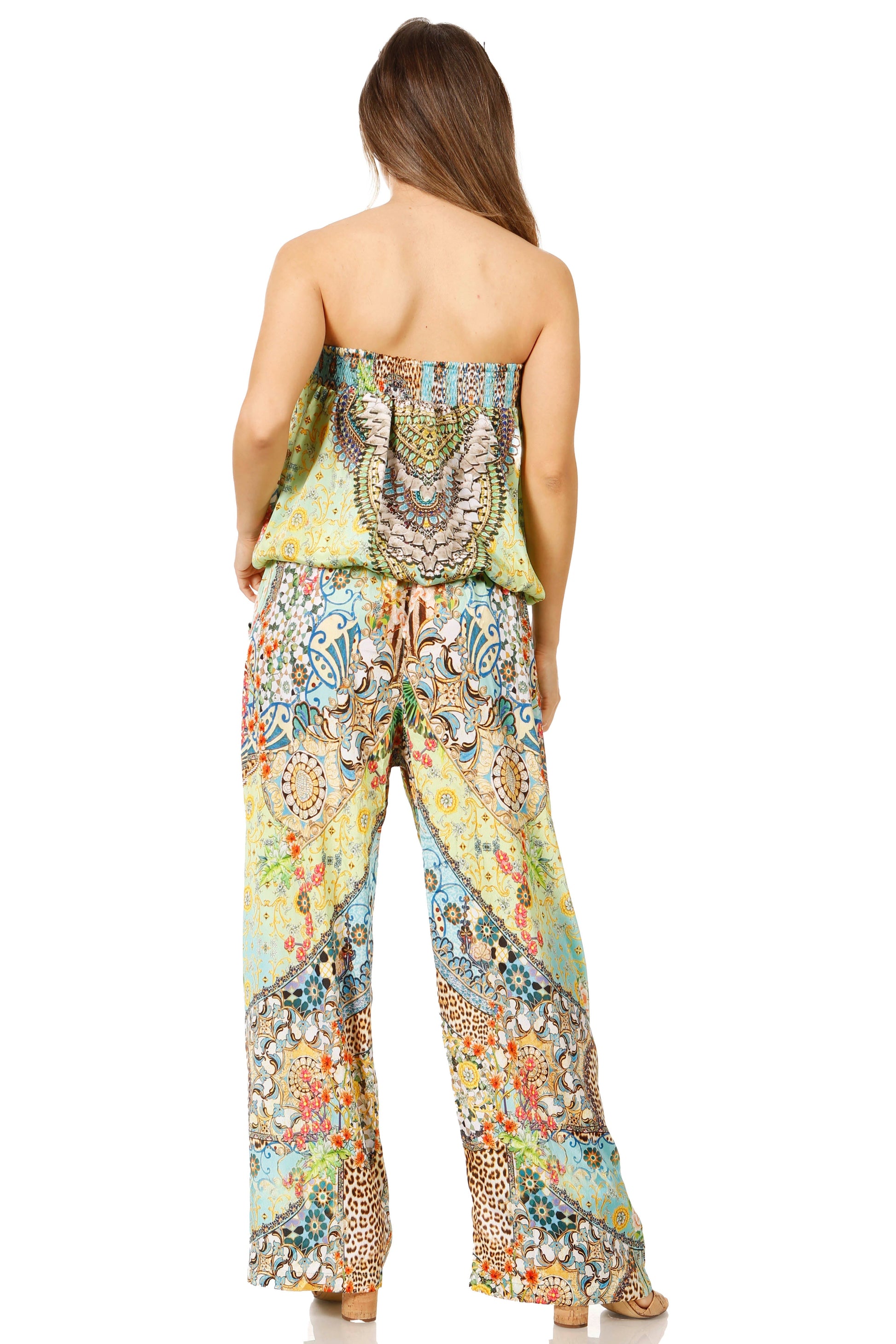 Sakkas Esha Women's Loose Sleeveless Floral Print Boho Casual Summer w/Pockets - Concordia Style Boutique