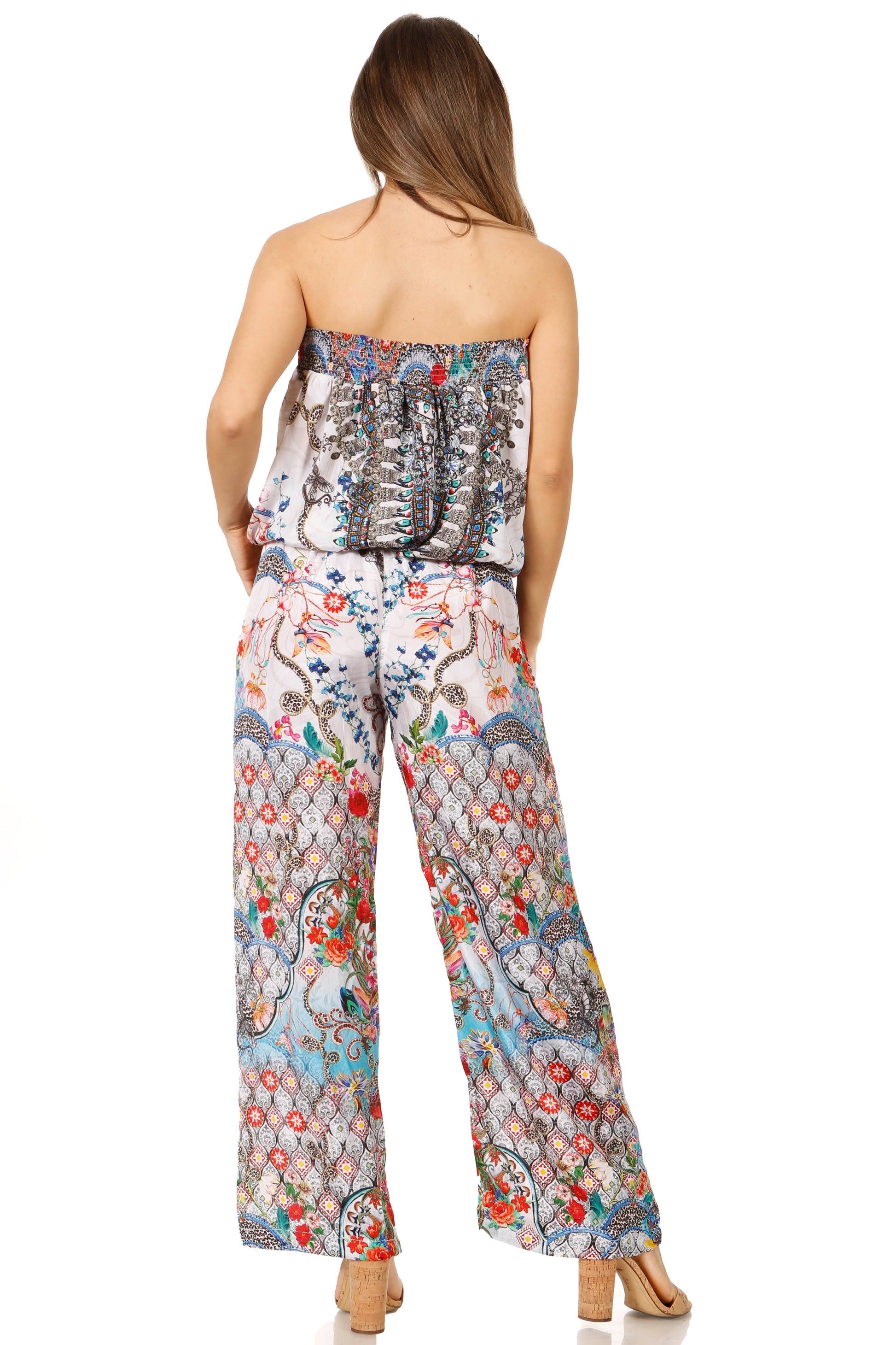 Sakkas Esha Women's Loose Sleeveless Floral Print Boho Casual Summer w/Pockets - Concordia Style Boutique