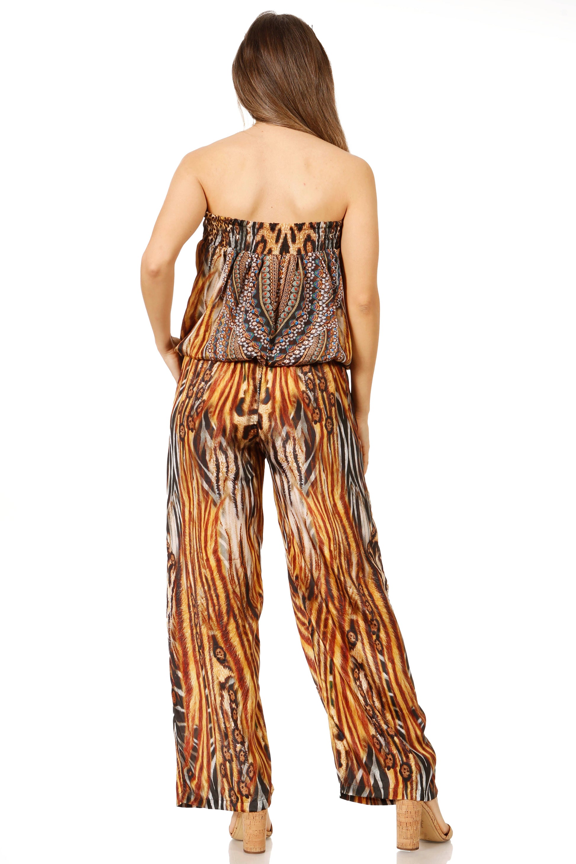 Sakkas Esha Women's Loose Sleeveless Floral Print Boho Casual Summer w/Pockets - Concordia Style Boutique