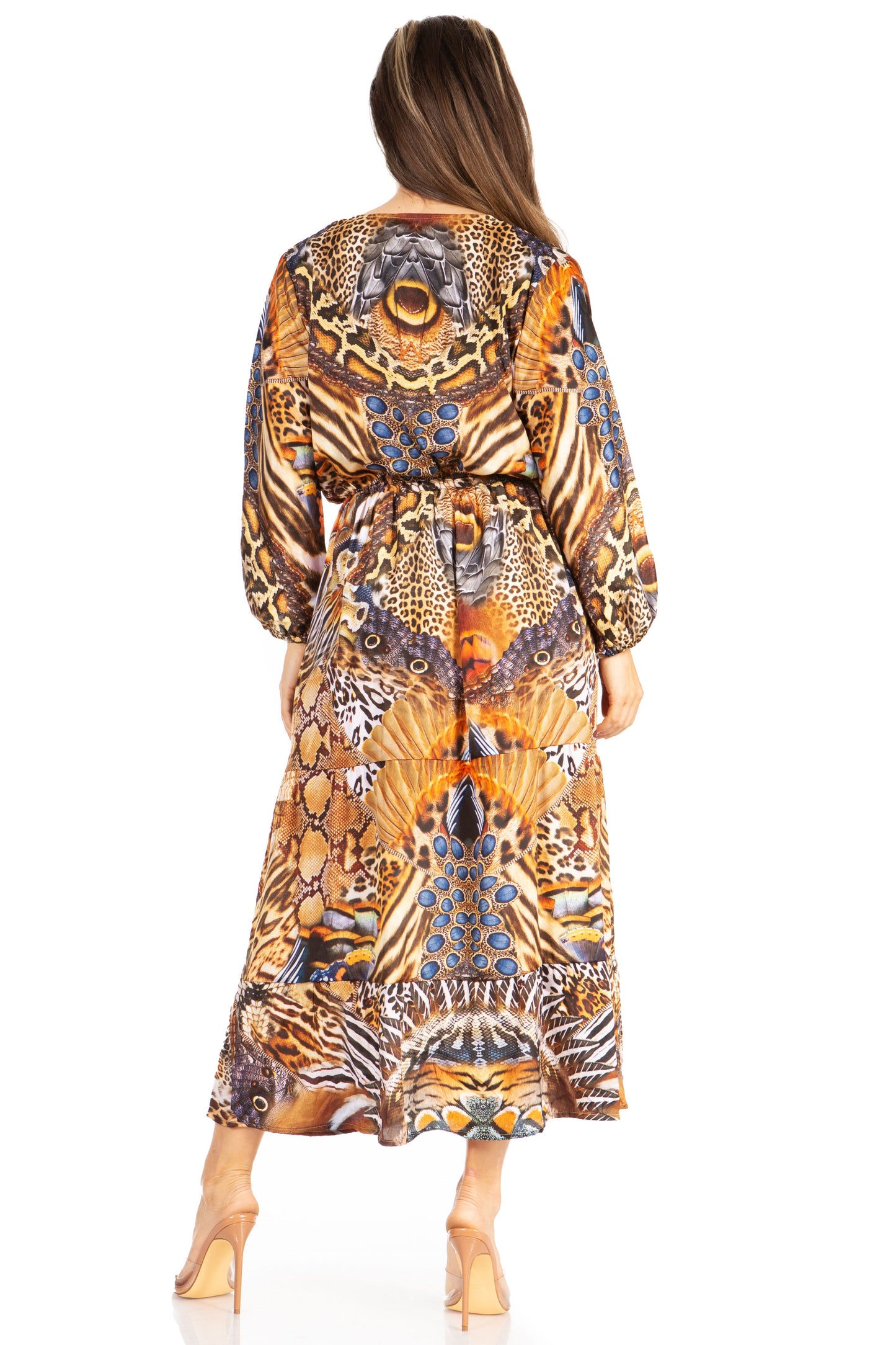 Sakkas Katty Floral Print Women's Boho Maxi Dress - Concordia Style Boutique