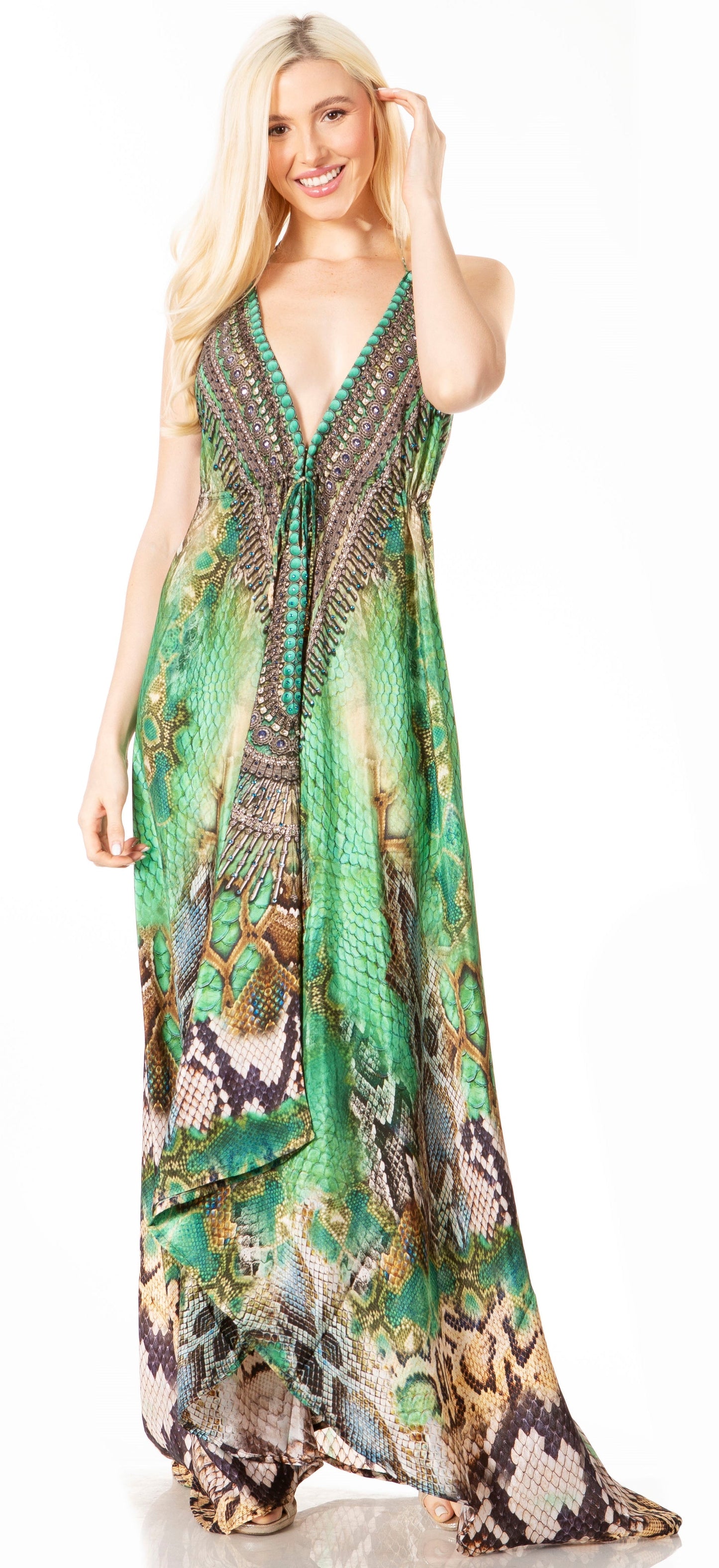 Sakkas Lizi 2 Women's High-Low Halter Maxi Dress for Beach and Vacation Parties - Concordia Style Boutique