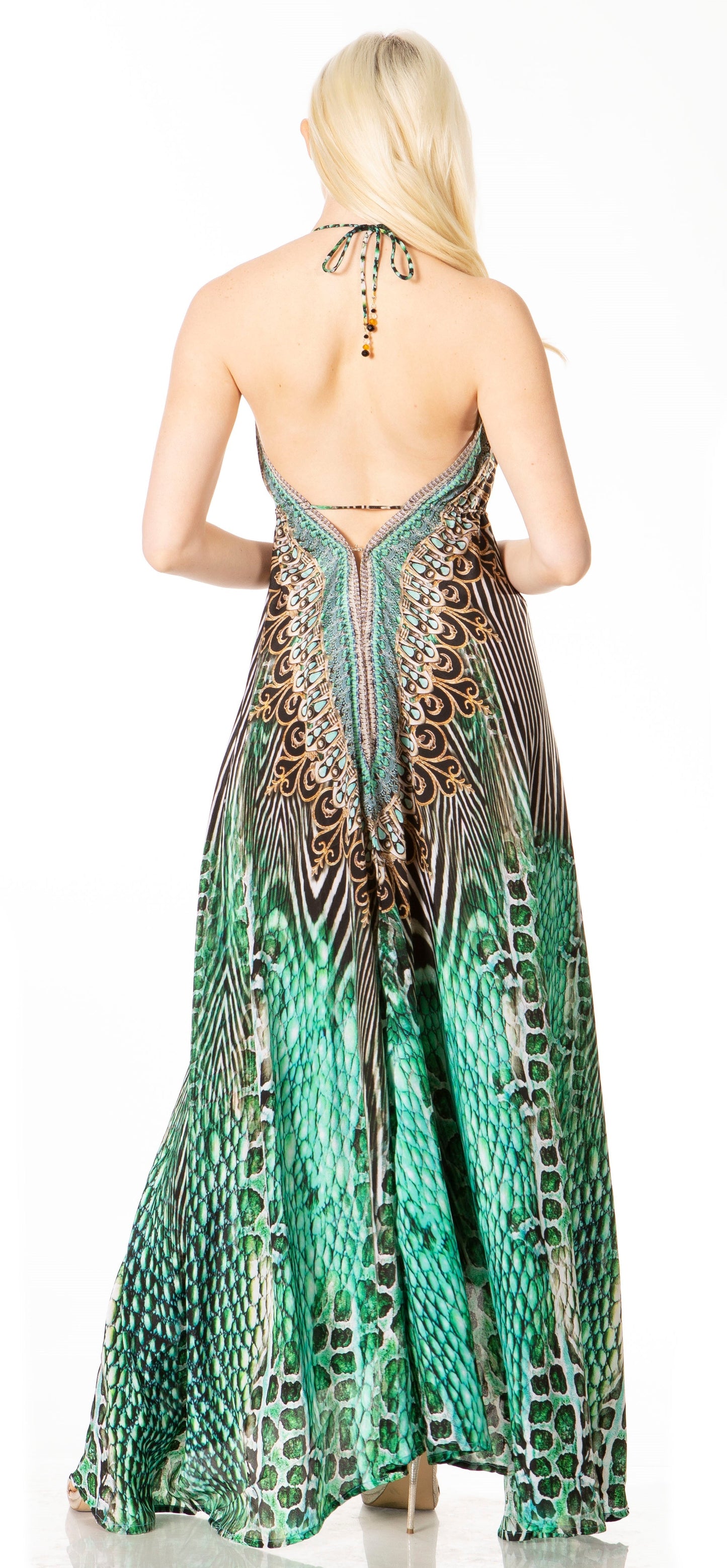 Sakkas Lizi 2 Women's High-Low Halter Maxi Dress for Beach and Vacation Parties - Concordia Style Boutique