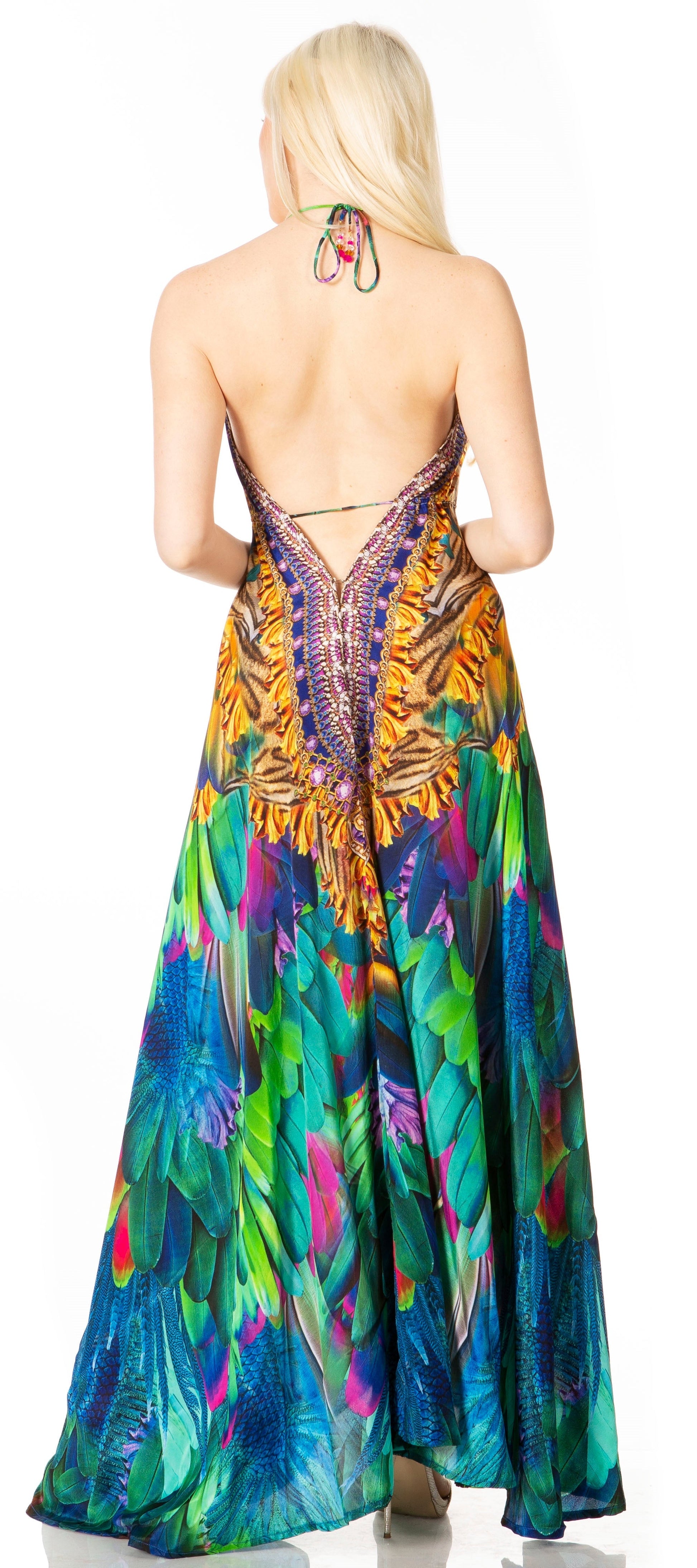 Sakkas Lizi 2 Women's High-Low Halter Maxi Dress for Beach and Vacation Parties - Concordia Style Boutique