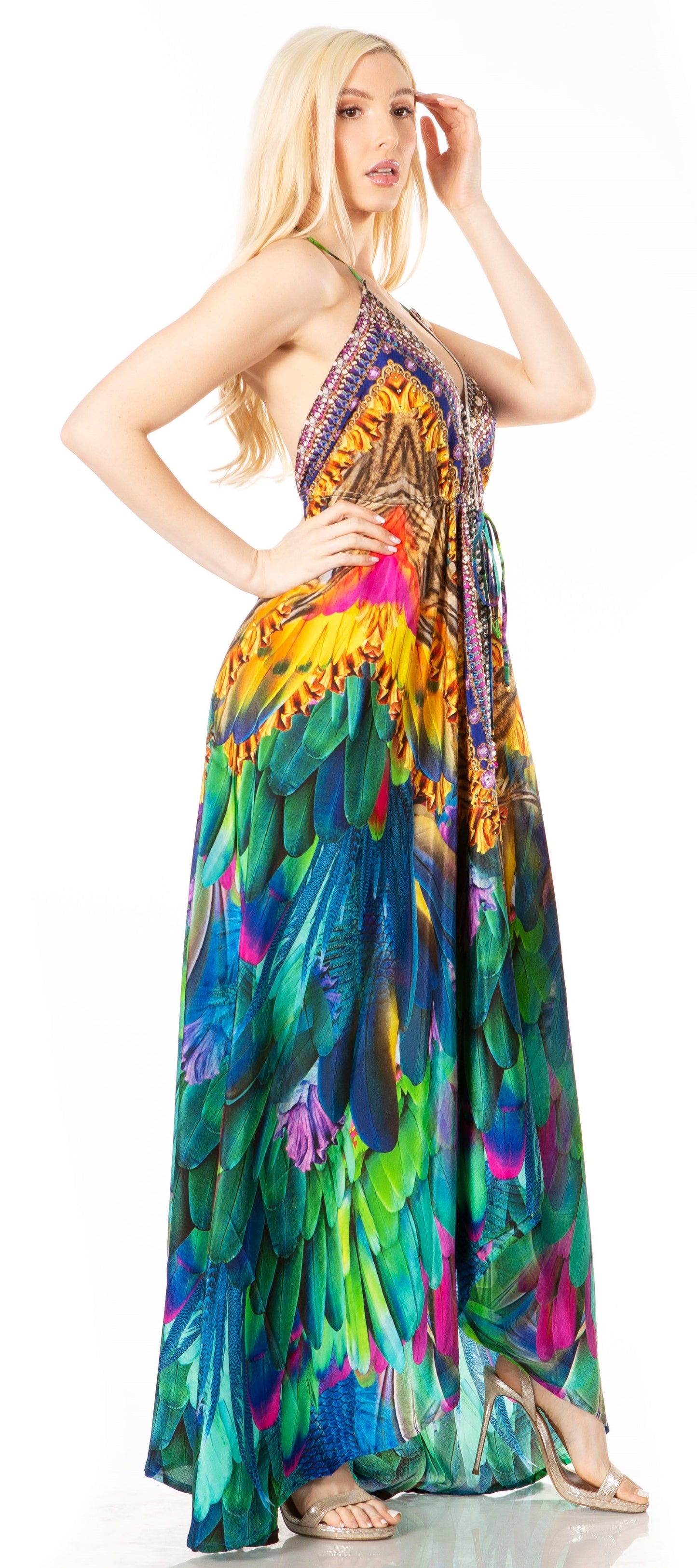 Sakkas Lizi 2 Women's High-Low Halter Maxi Dress for Beach and Vacation Parties - Concordia Style Boutique