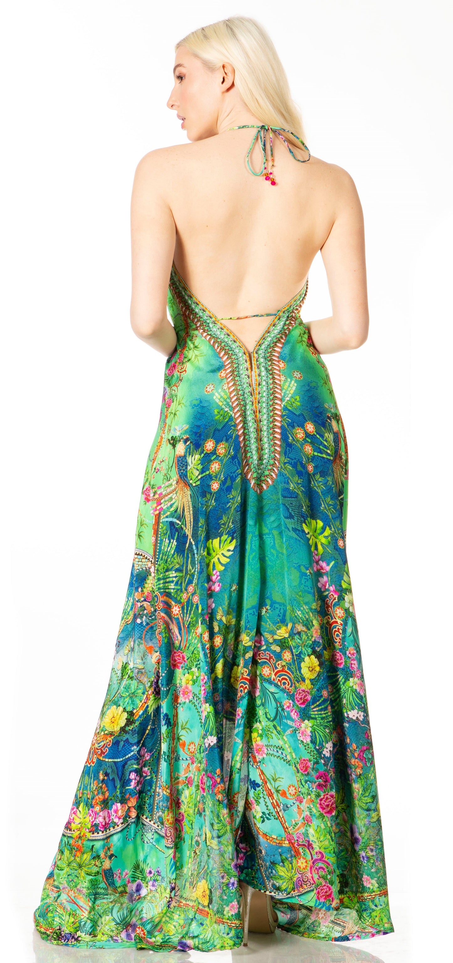 Sakkas Lizi 2 Women's High-Low Halter Maxi Dress for Beach and Vacation Parties - Concordia Style Boutique