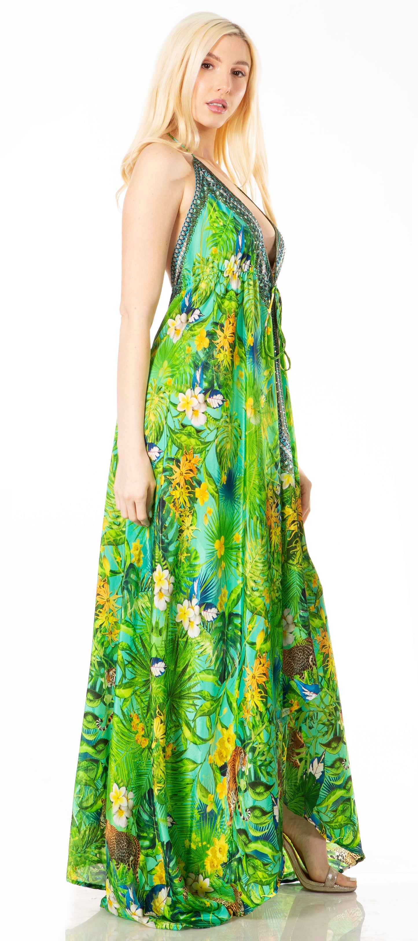 Sakkas Lizi 2 Women's High-Low Halter Maxi Dress for Beach and Vacation Parties - Concordia Style Boutique