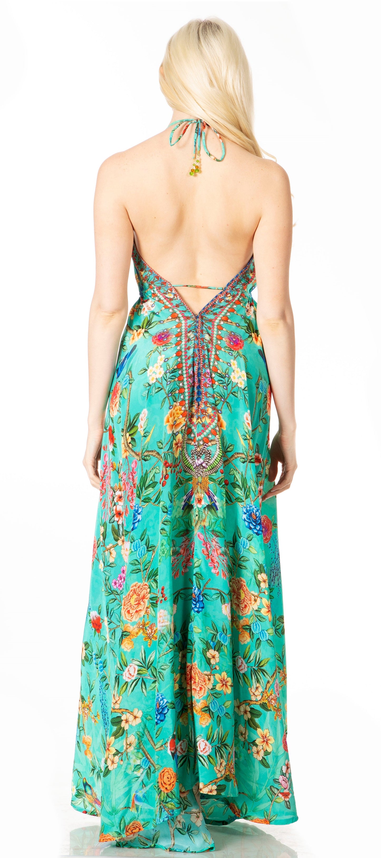 Sakkas Lizi 2 Women's High-Low Halter Maxi Dress for Beach and Vacation Parties - Concordia Style Boutique