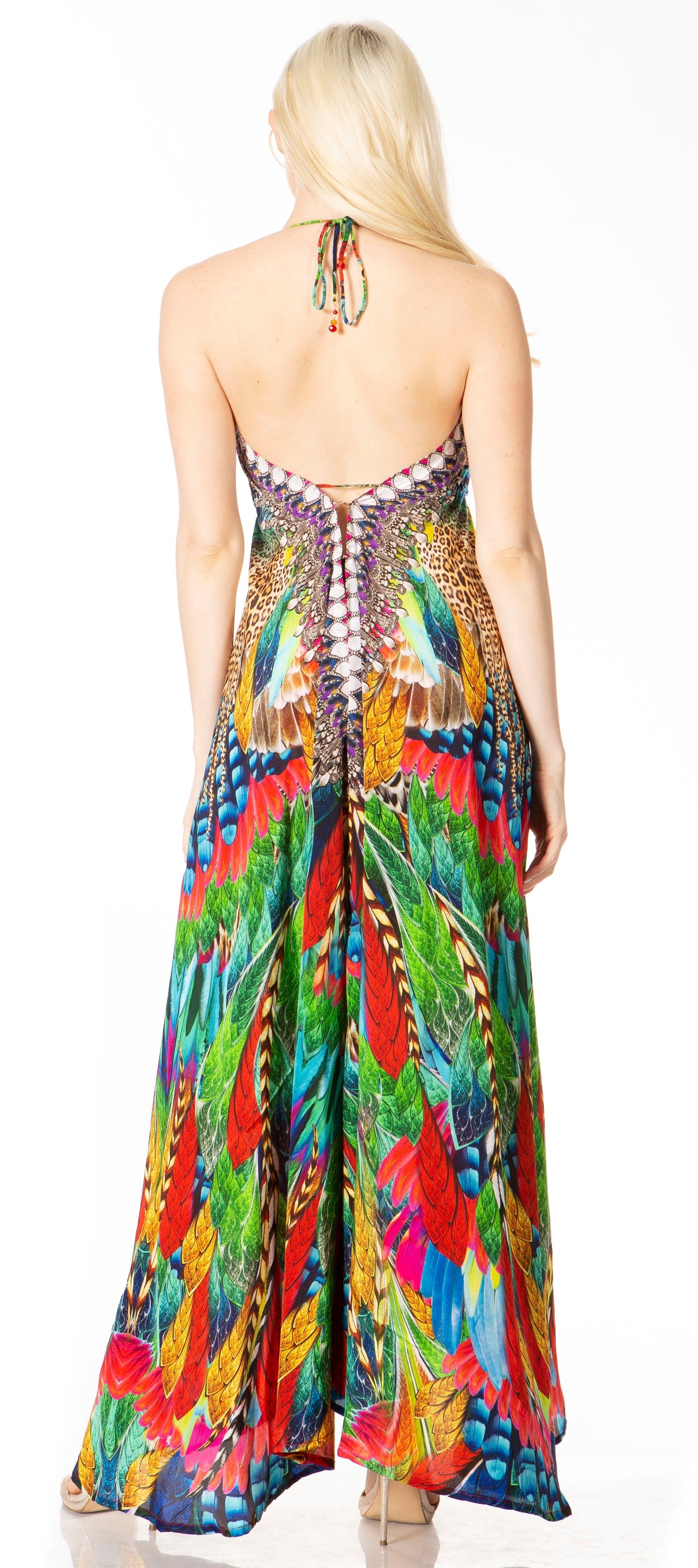 Sakkas Lizi 2 Women's High-Low Halter Maxi Dress for Beach and Vacation Parties - Concordia Style Boutique