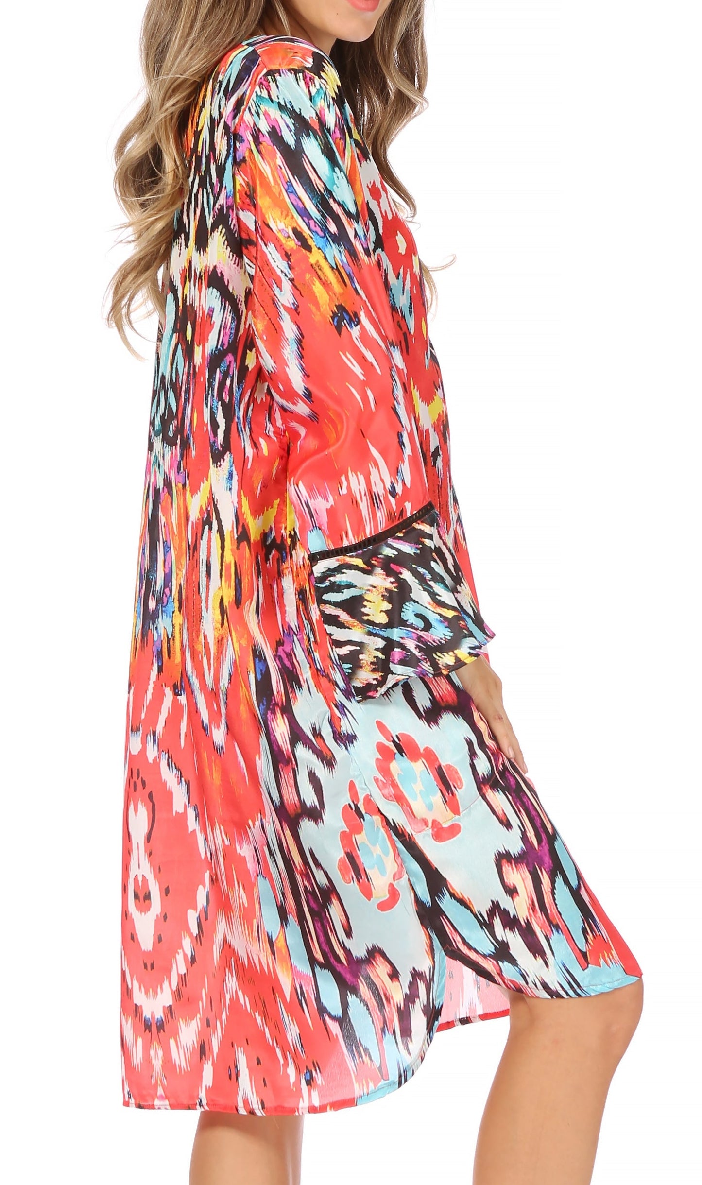Sakkas Ximena Women's Floral Boho Cocktail Dress Tunic Cover-up V neck Summer - Concordia Style Boutique