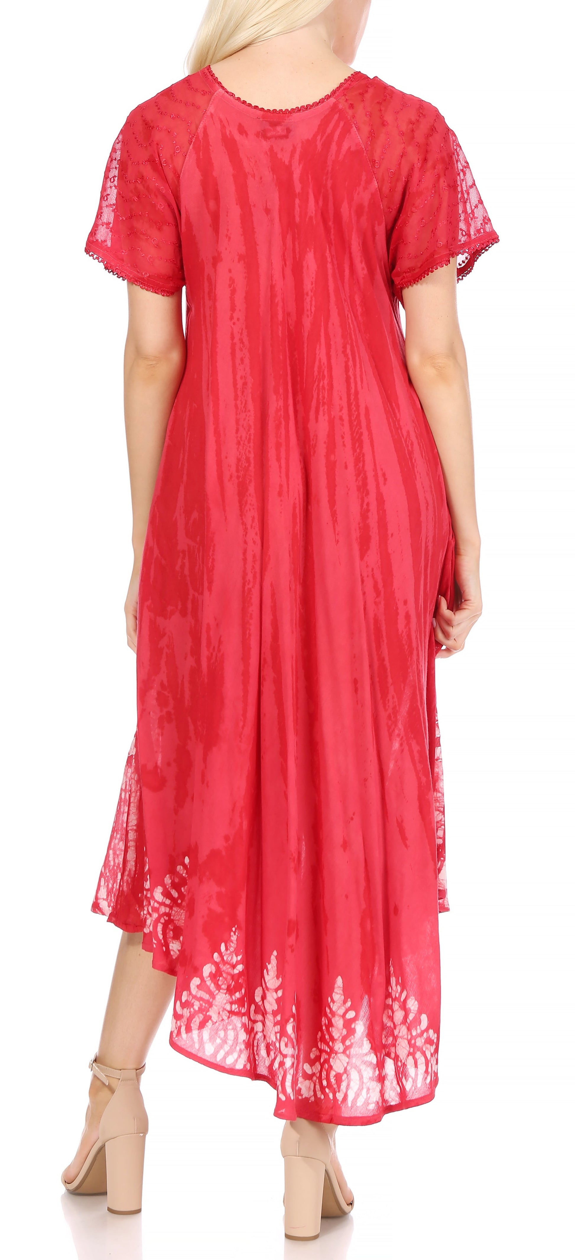 Sakkas Devora Women's Maxi NightGown Caftan Kaftan Dress Tie Dye Batik & Corset - Concordia Style Boutique