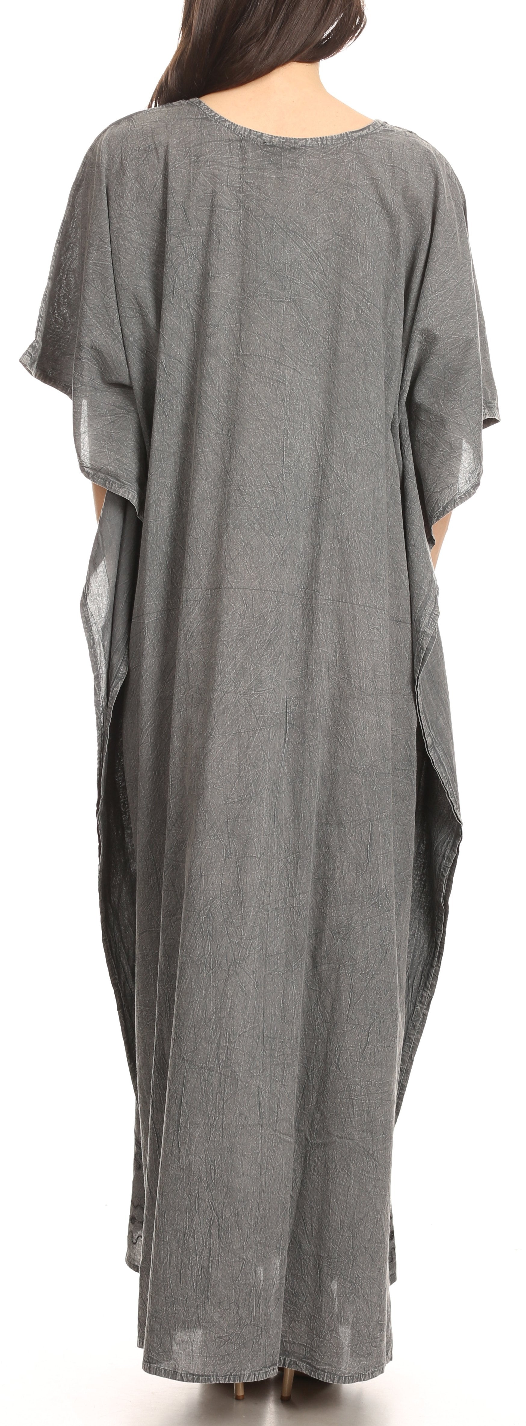 Sakkas Favi Womens Casual Long Maxi Dress Caftan Cover Up Loungewear in Rayon - Concordia Style Boutique