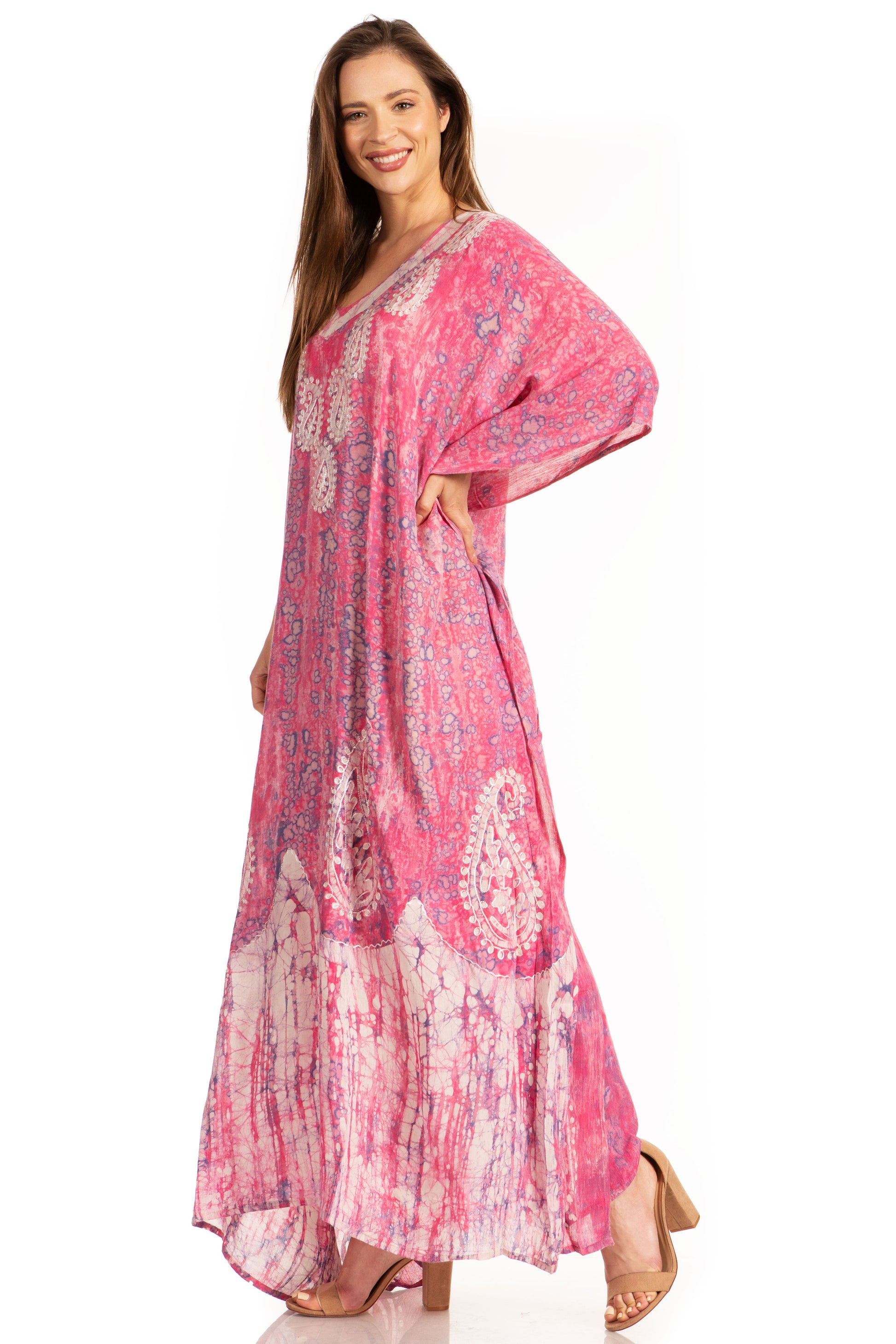 Sakkas Tacy Women's Boho Summer Maxi Dress for Casual or Lounge Wear - Concordia Style Boutique