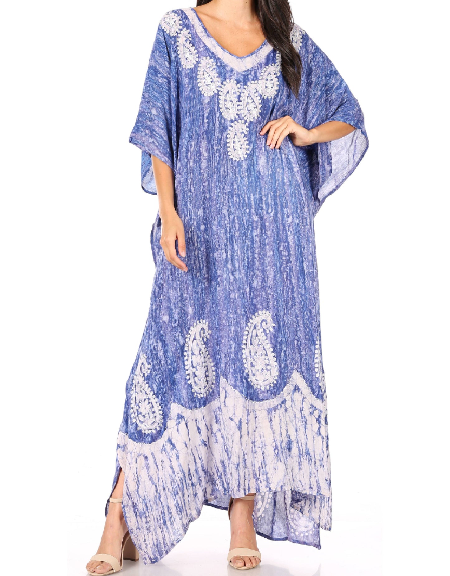 Sakkas Tacy Women's Boho Summer Maxi Dress for Casual or Lounge Wear - Concordia Style Boutique