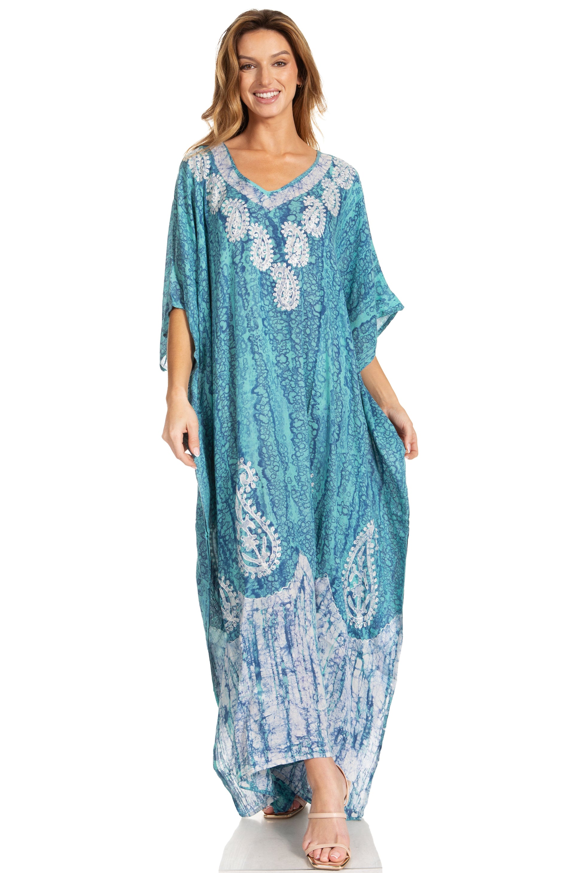 Sakkas Tacy Women's Boho Summer Maxi Dress for Casual or Lounge Wear - Concordia Style Boutique
