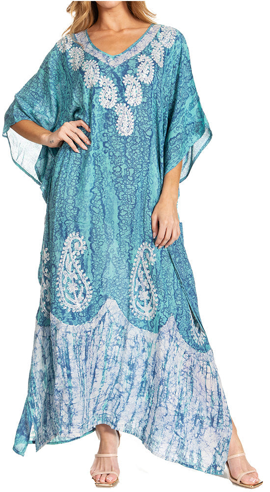 Sakkas Tacy Women's Boho Summer Maxi Dress for Casual or Lounge Wear - Concordia Style Boutique
