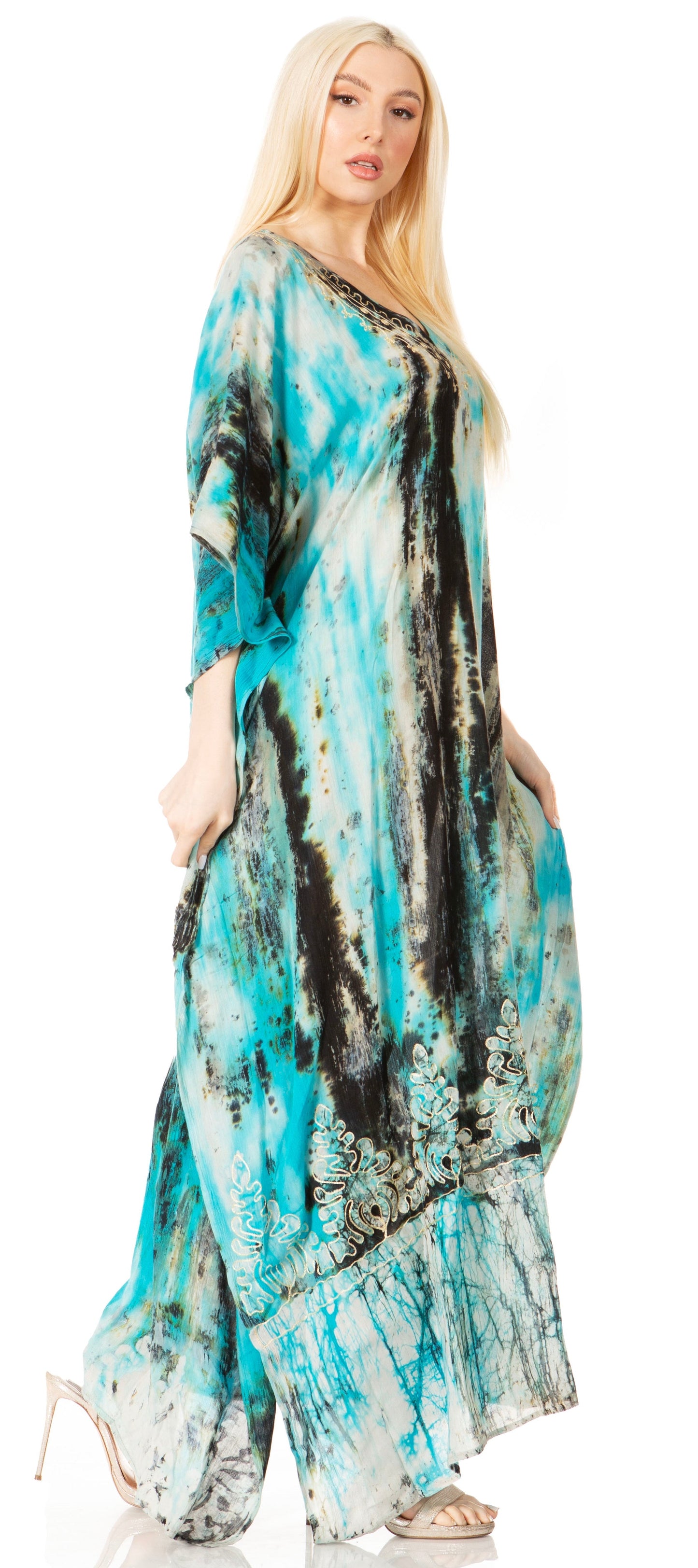 Sakkas Tacy Women's Boho Summer Maxi Dress for Casual or Lounge Wear - Concordia Style Boutique