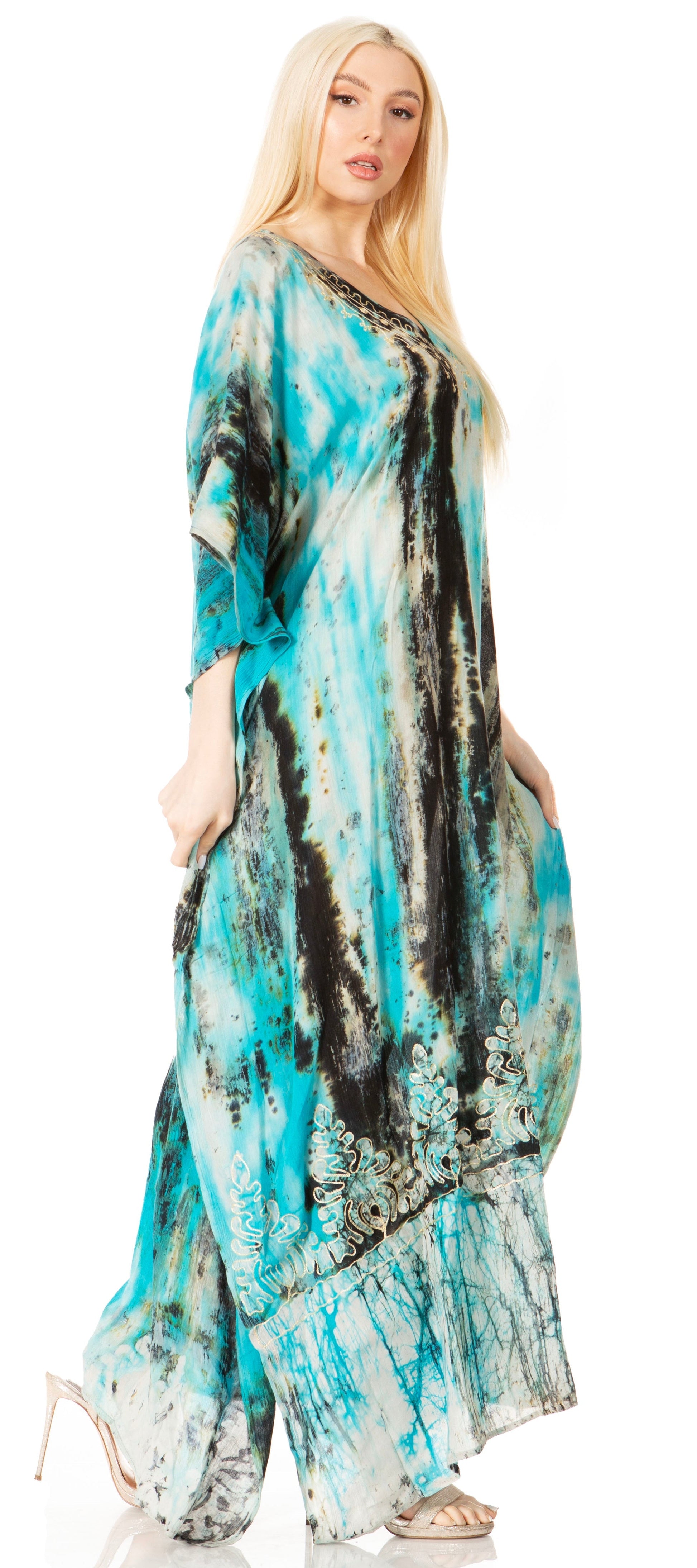 Sakkas Tacy Women's Boho Summer Maxi Dress for Casual or Lounge Wear - Concordia Style Boutique