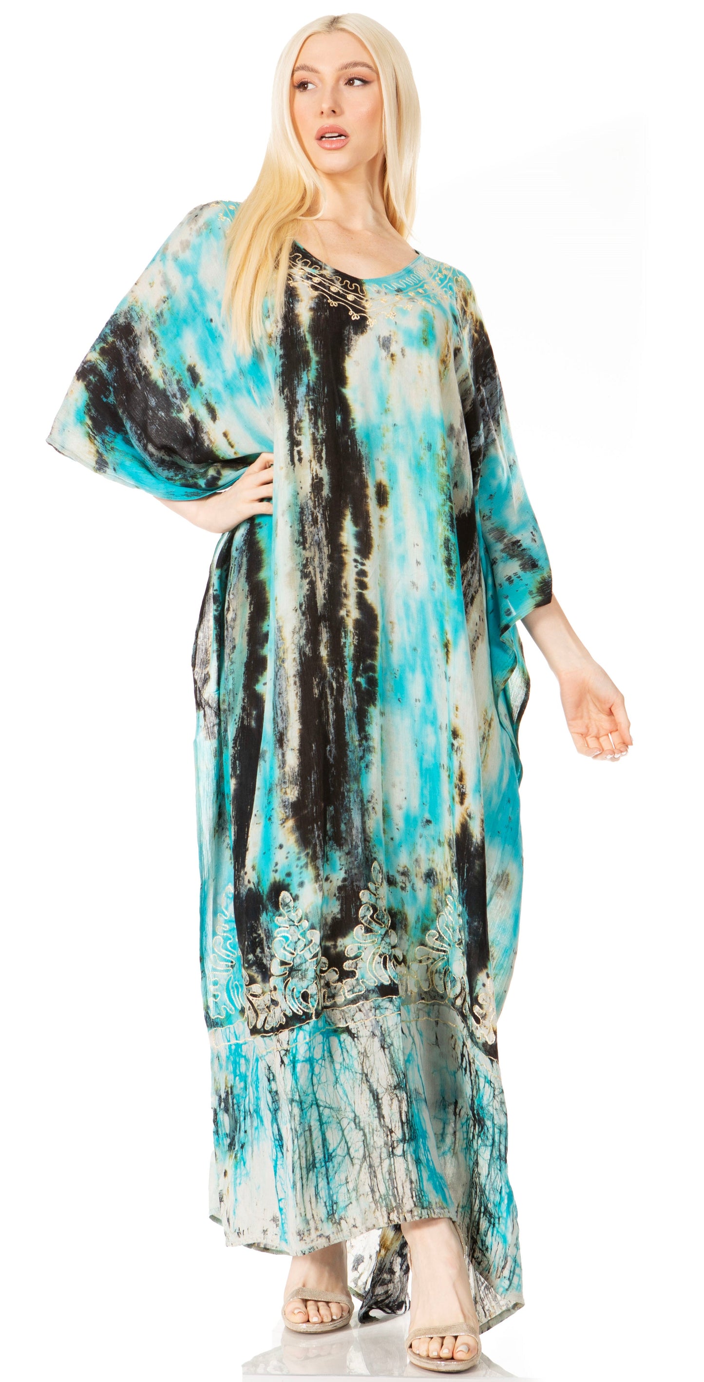 Sakkas Tacy Women's Boho Summer Maxi Dress for Casual or Lounge Wear - Concordia Style Boutique