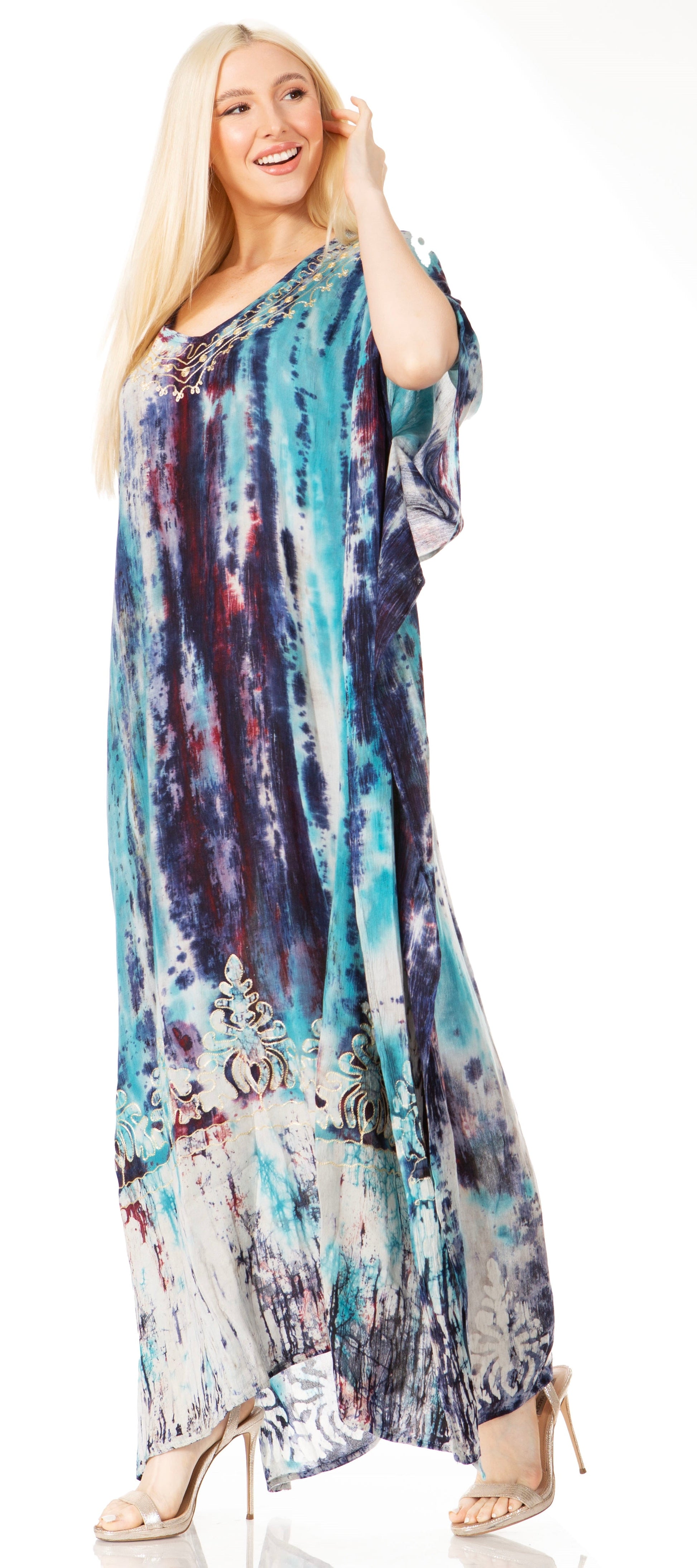 Sakkas Tacy Women's Boho Summer Maxi Dress for Casual or Lounge Wear - Concordia Style Boutique