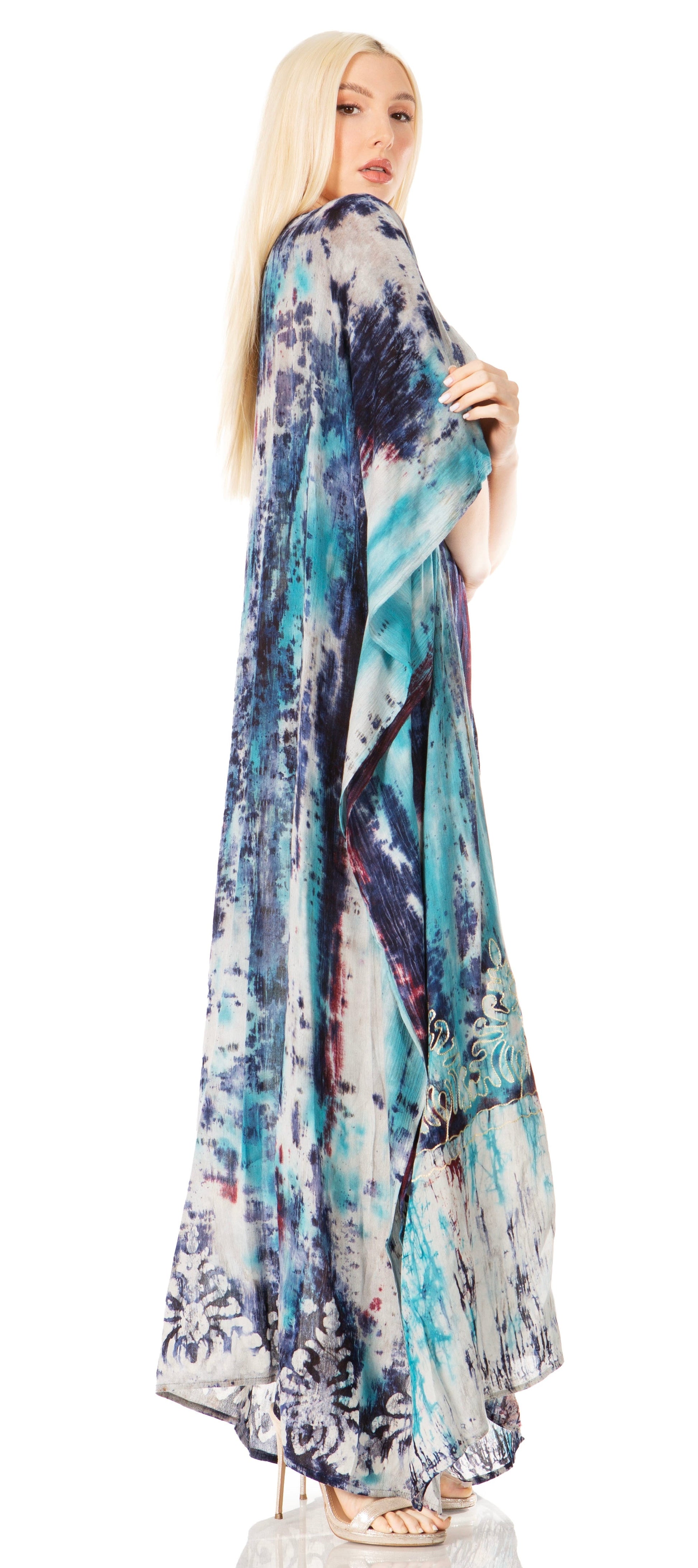 Sakkas Tacy Women's Boho Summer Maxi Dress for Casual or Lounge Wear - Concordia Style Boutique