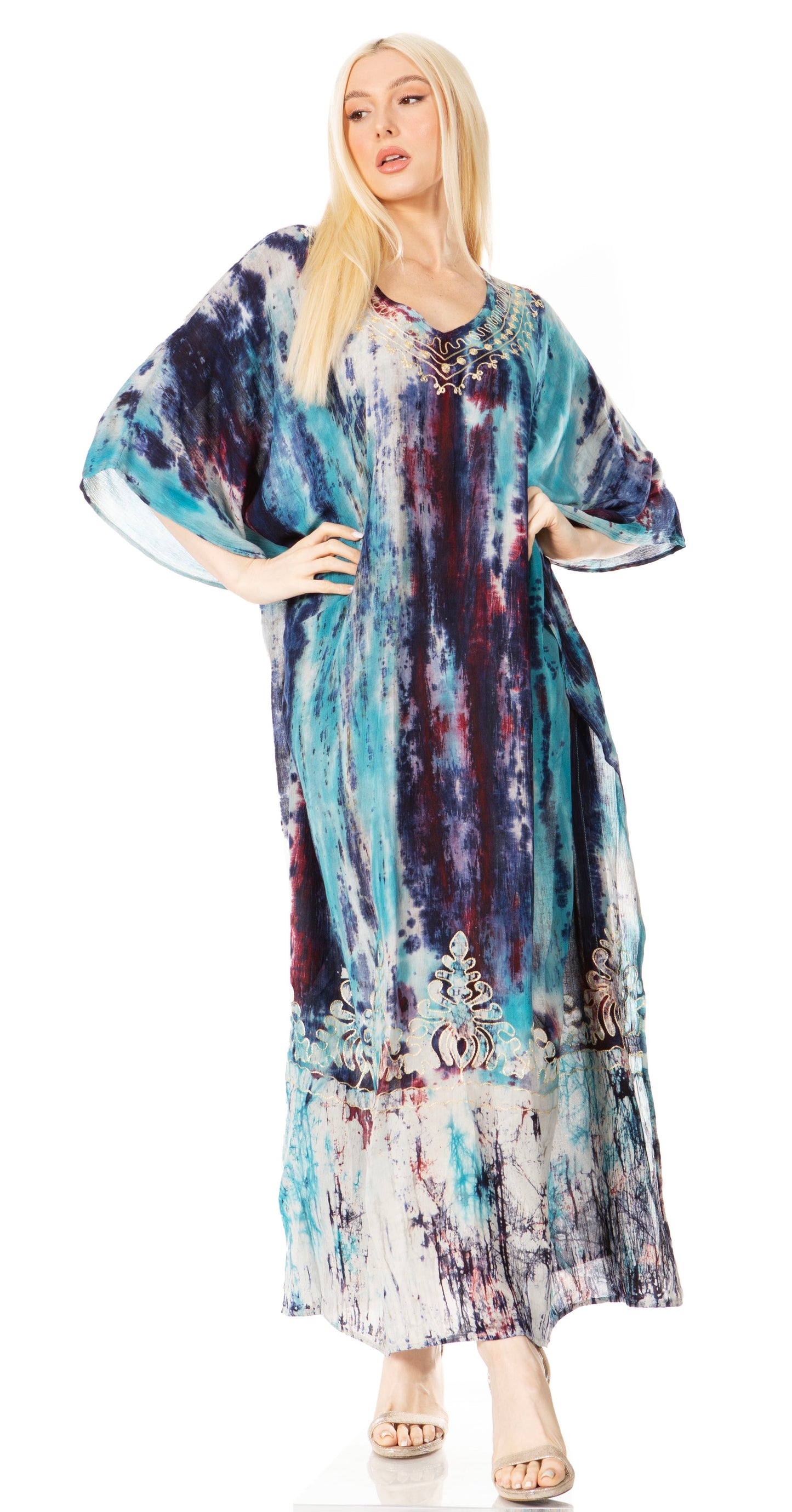 Sakkas Tacy Women's Boho Summer Maxi Dress for Casual or Lounge Wear - Concordia Style Boutique