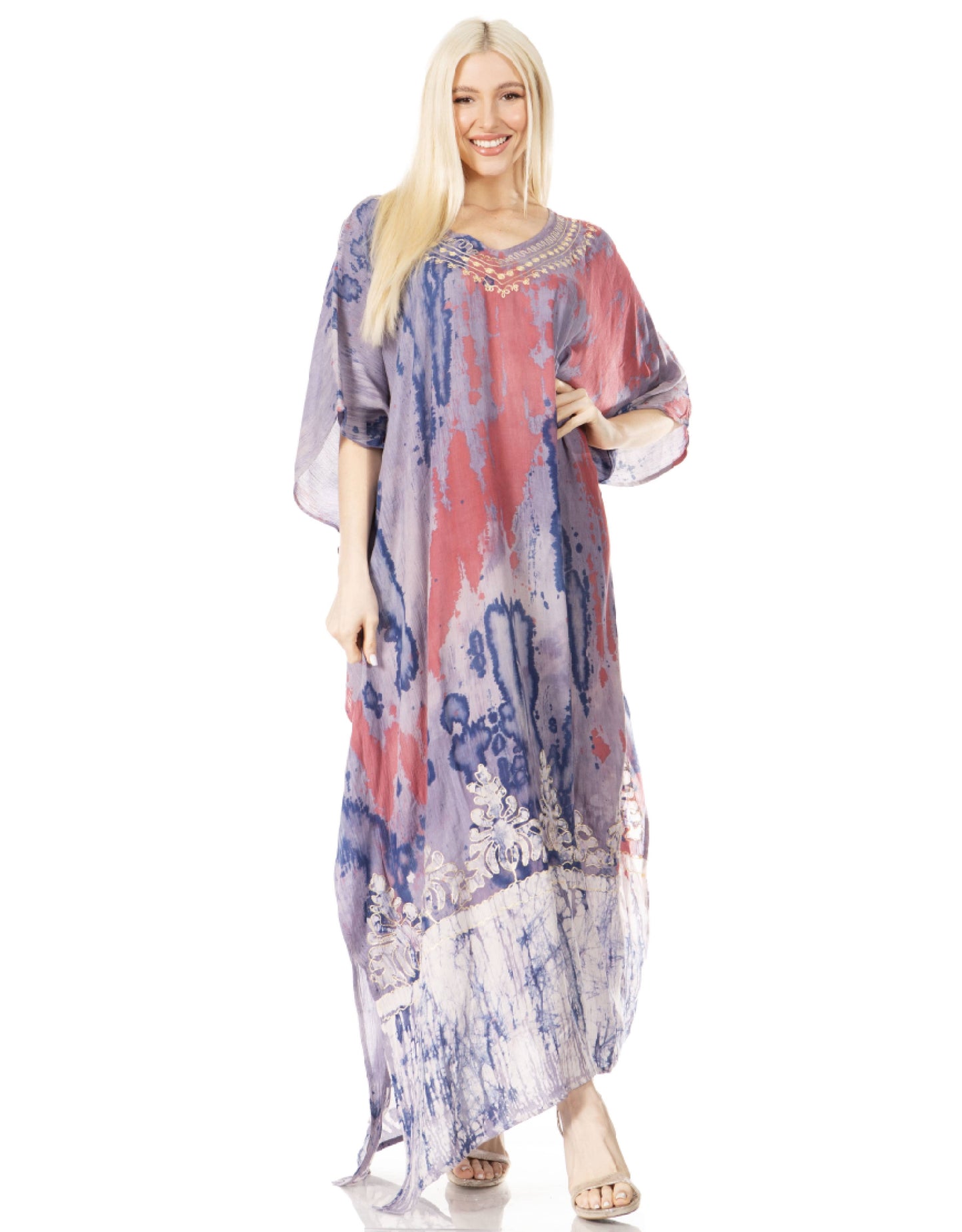 Sakkas Tacy Women's Boho Summer Maxi Dress for Casual or Lounge Wear - Concordia Style Boutique