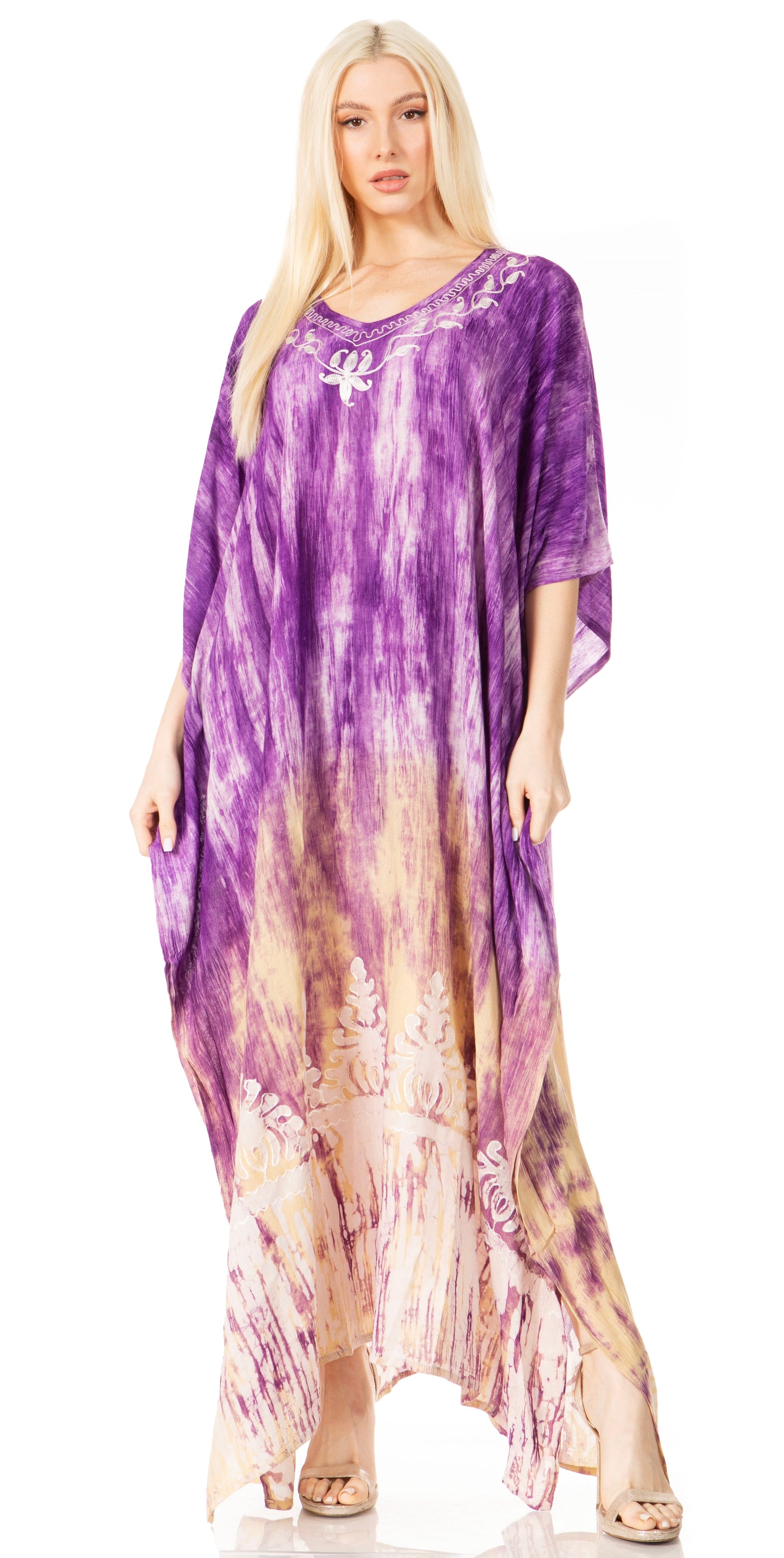 Sakkas Tacy Women's Boho Summer Maxi Dress for Casual or Lounge Wear - Concordia Style Boutique