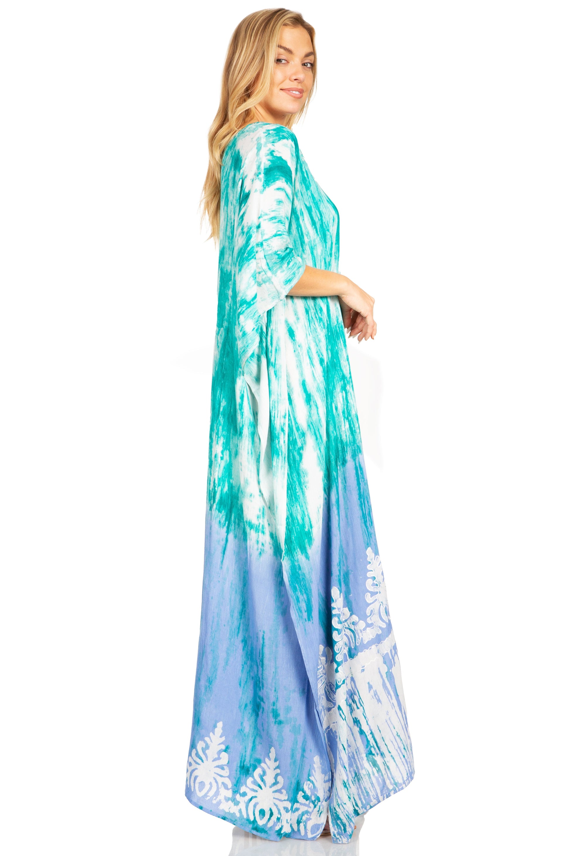 Sakkas Tacy Women's Boho Summer Maxi Dress for Casual or Lounge Wear - Concordia Style Boutique