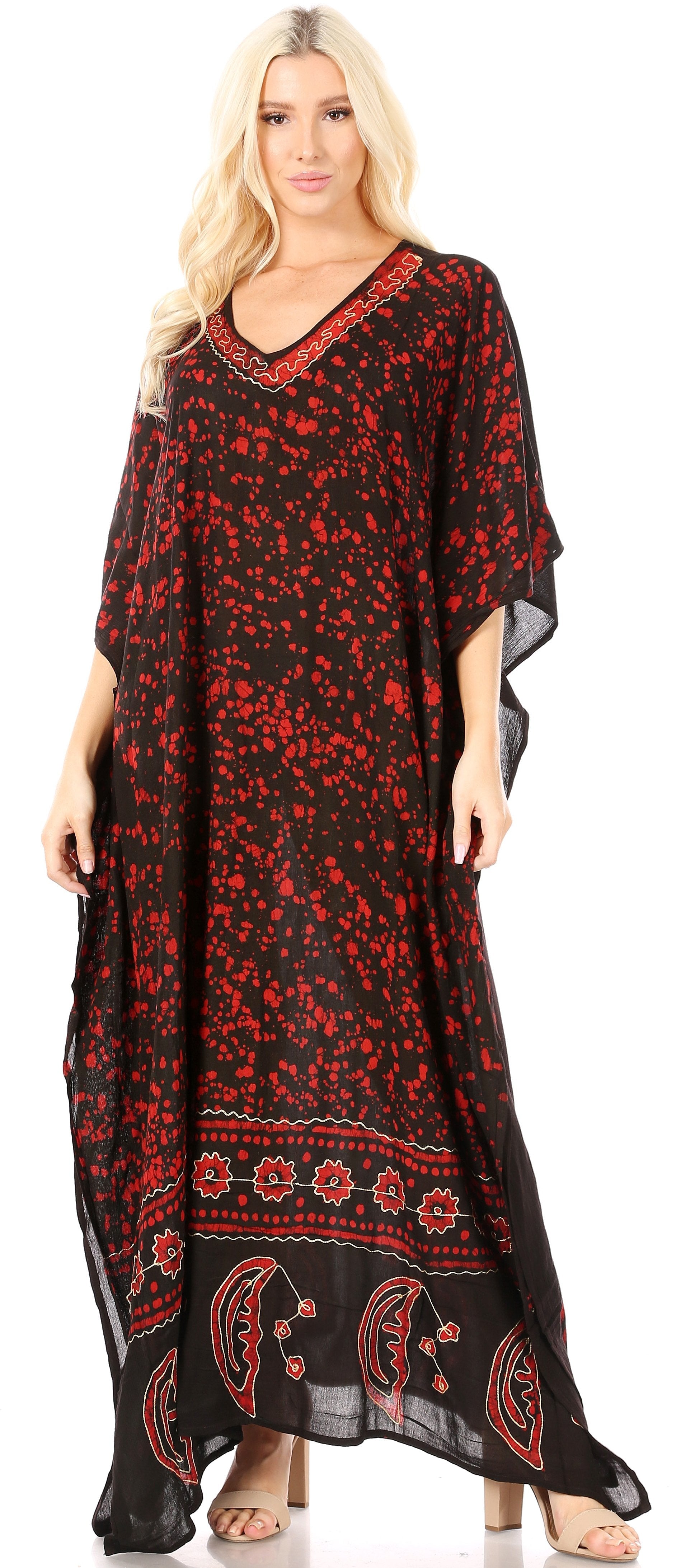 Sakkas Tacy Women's Boho Summer Maxi Dress for Casual or Lounge Wear - Concordia Style Boutique