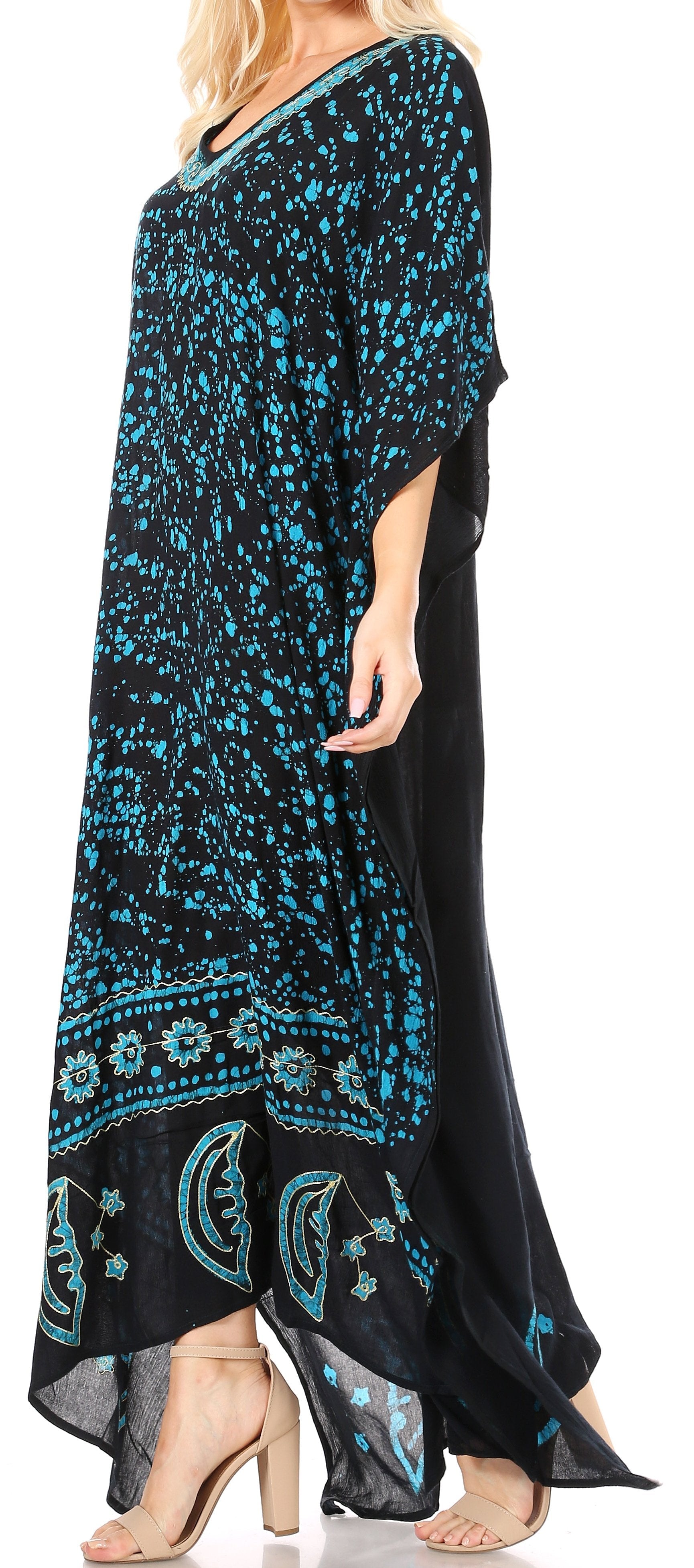 Sakkas Tacy Women's Boho Summer Maxi Dress for Casual or Lounge Wear - Concordia Style Boutique