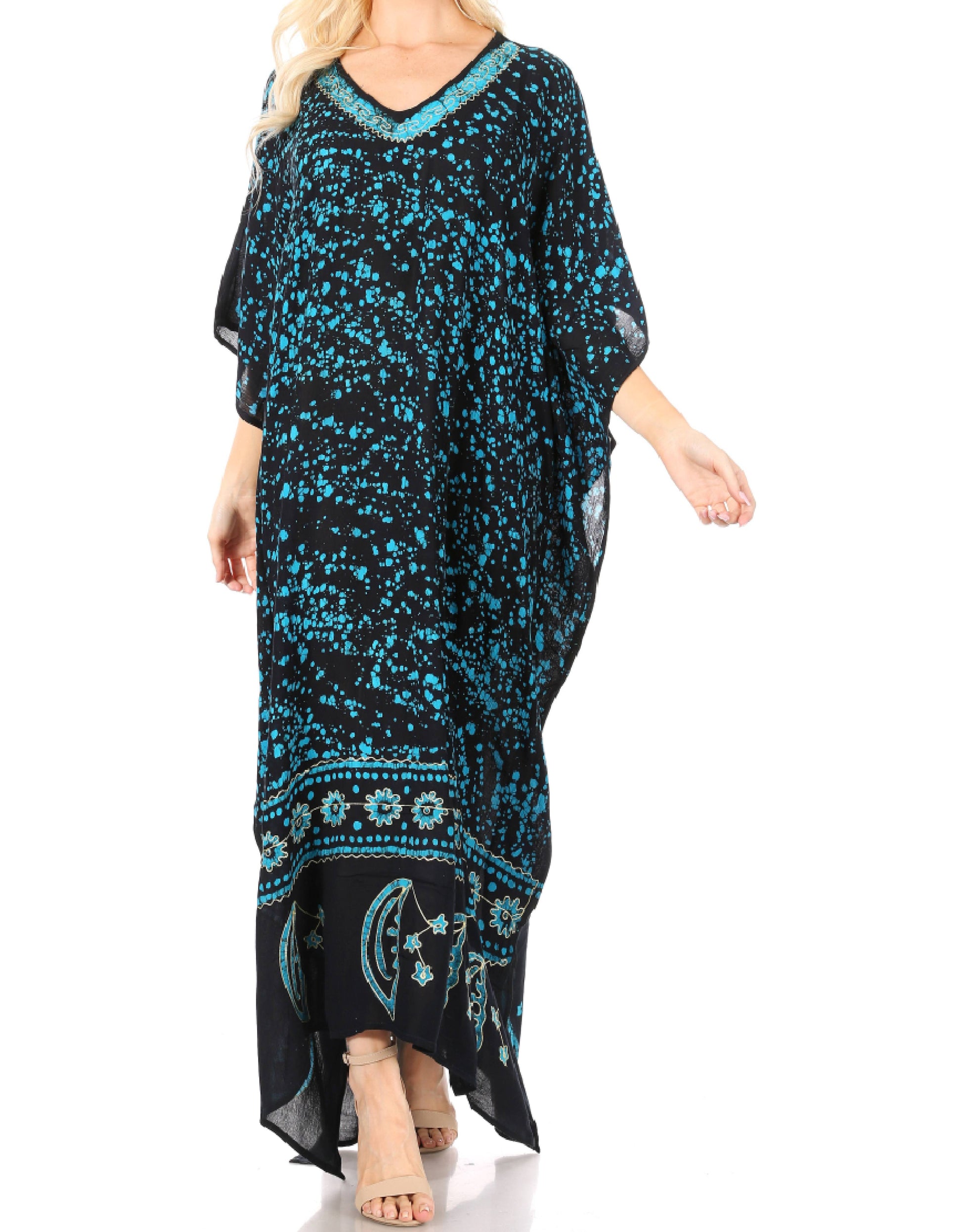 Sakkas Tacy Women's Boho Summer Maxi Dress for Casual or Lounge Wear - Concordia Style Boutique