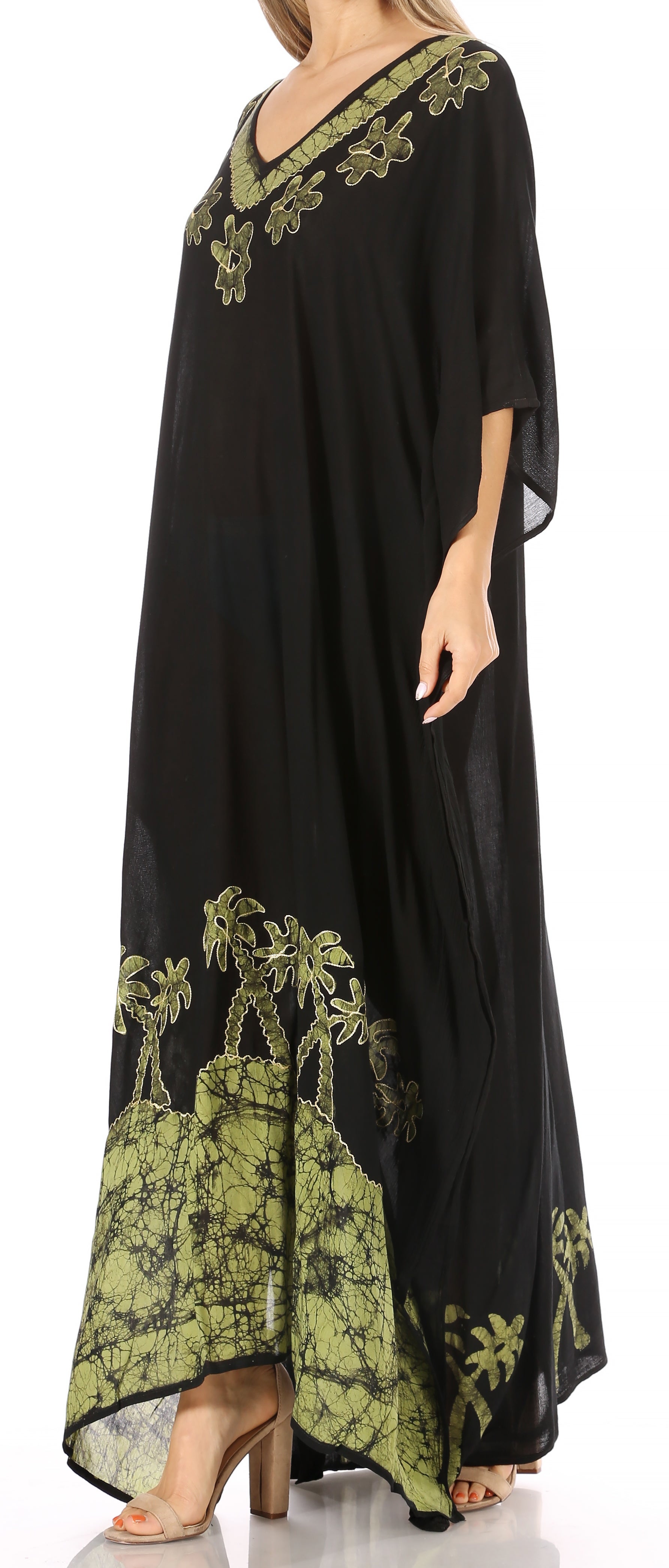 Sakkas Leonor Women's Boho Casual Long Maxi Caftan Dress Kaftan Cover-up LougeWear - Concordia Style Boutique