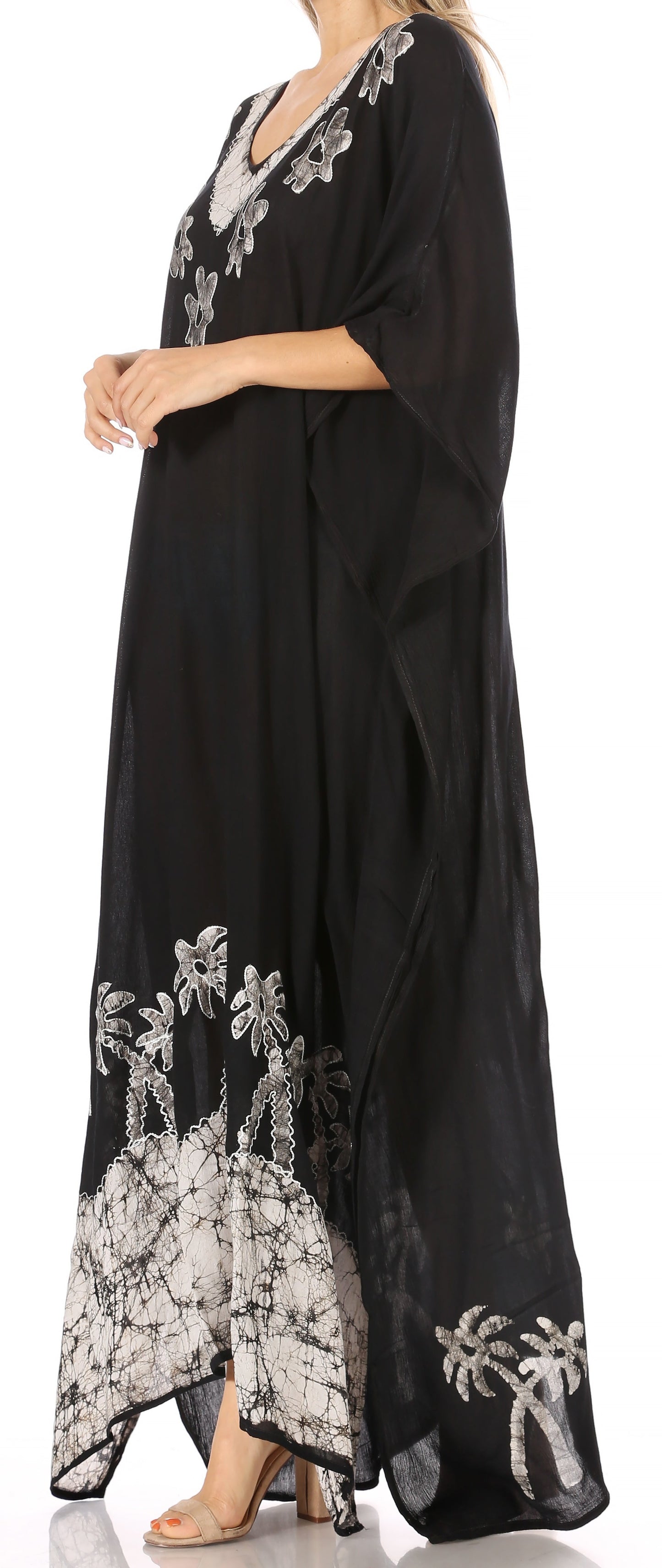 Sakkas Leonor Women's Boho Casual Long Maxi Caftan Dress Kaftan Cover-up LougeWear - Concordia Style Boutique