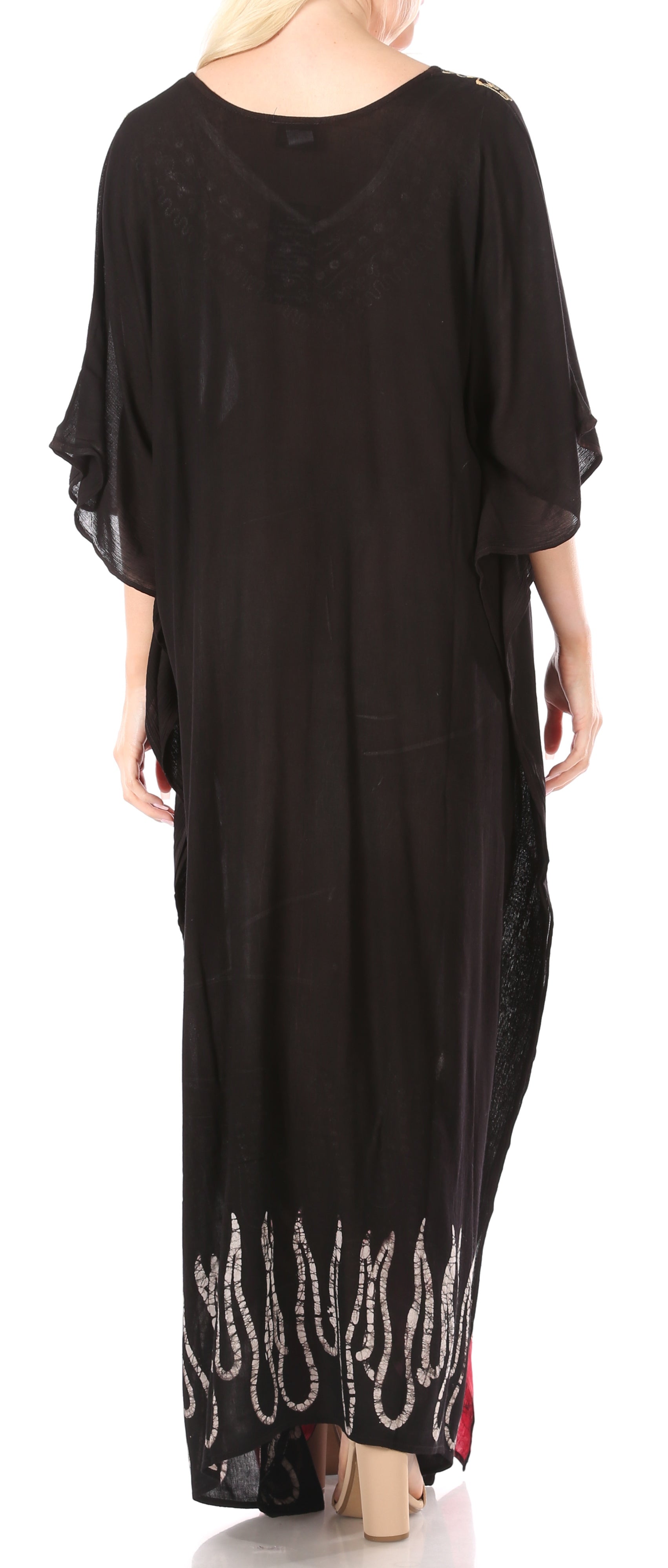 Sakkas Leonor Women's Boho Casual Long Maxi Caftan Dress Kaftan Cover-up LougeWear - Concordia Style Boutique
