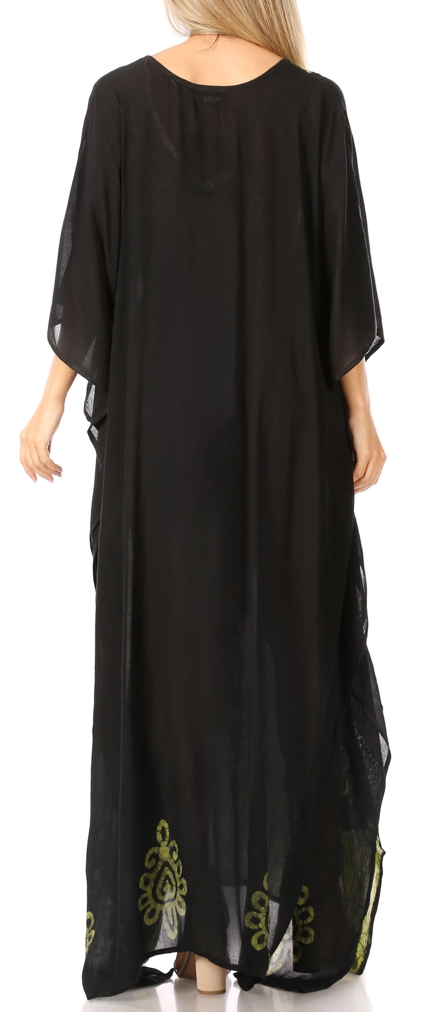 Sakkas Leonor Women's Boho Casual Long Maxi Caftan Dress Kaftan Cover-up LougeWear - Concordia Style Boutique