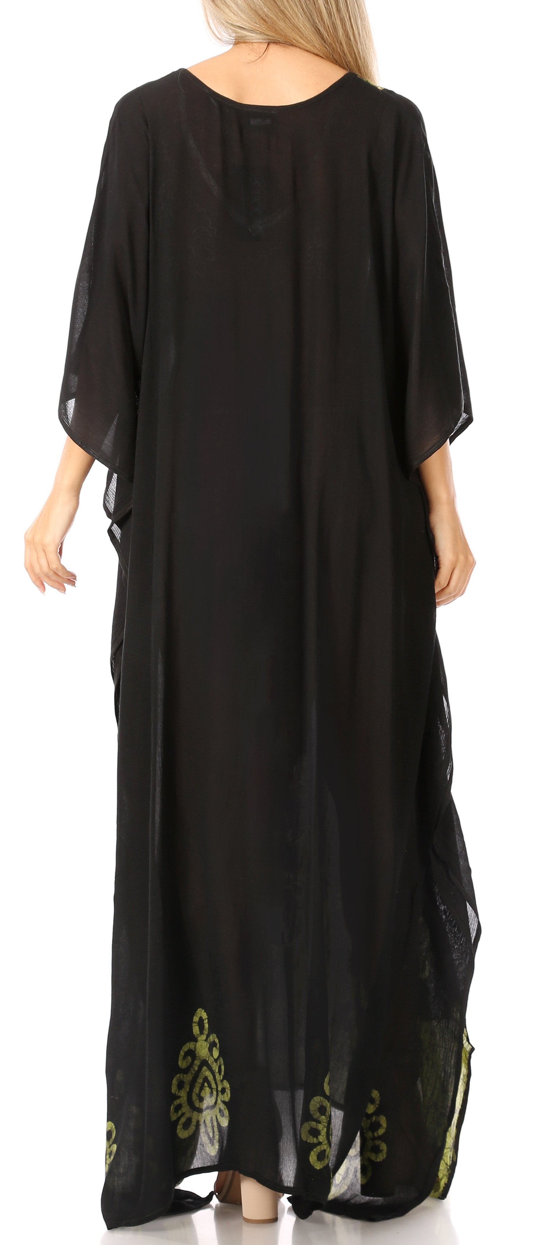 Sakkas Leonor Women's Boho Casual Long Maxi Caftan Dress Kaftan Cover-up LougeWear - Concordia Style Boutique