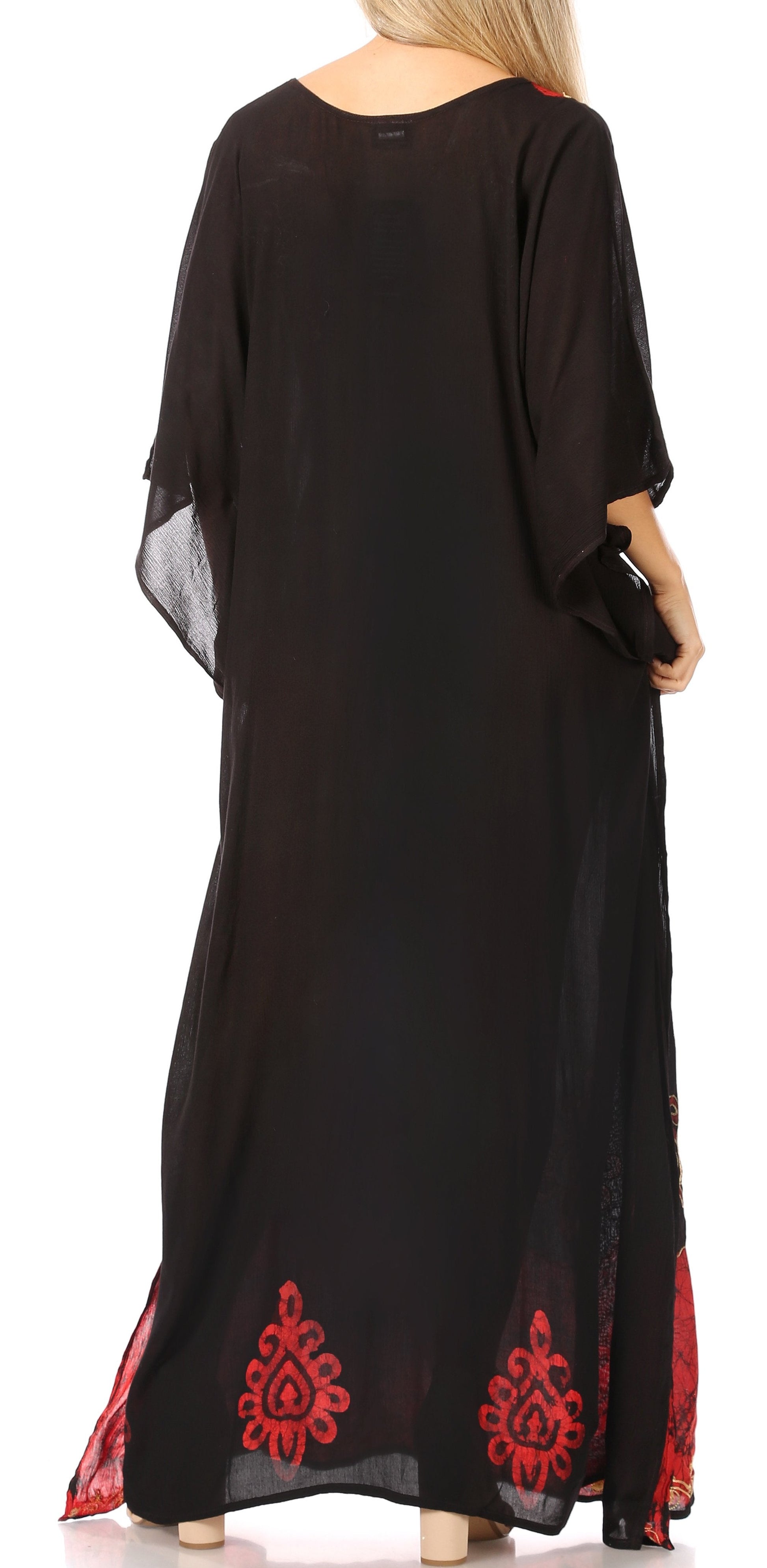 Sakkas Leonor Women's Boho Casual Long Maxi Caftan Dress Kaftan Cover-up LougeWear - Concordia Style Boutique