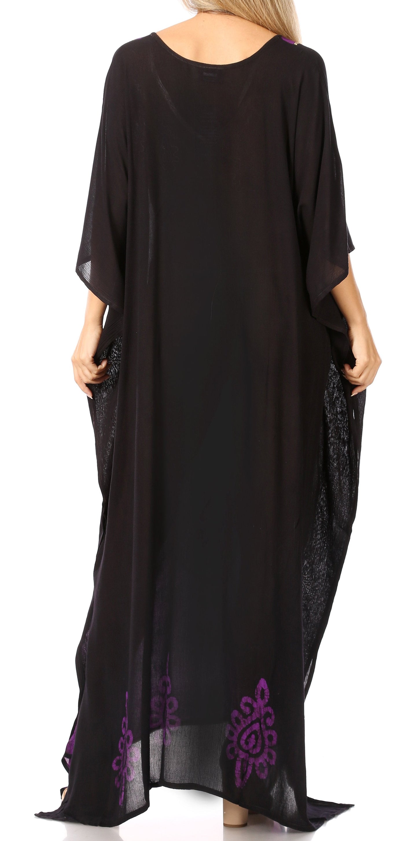 Sakkas Leonor Women's Boho Casual Long Maxi Caftan Dress Kaftan Cover-up LougeWear - Concordia Style Boutique
