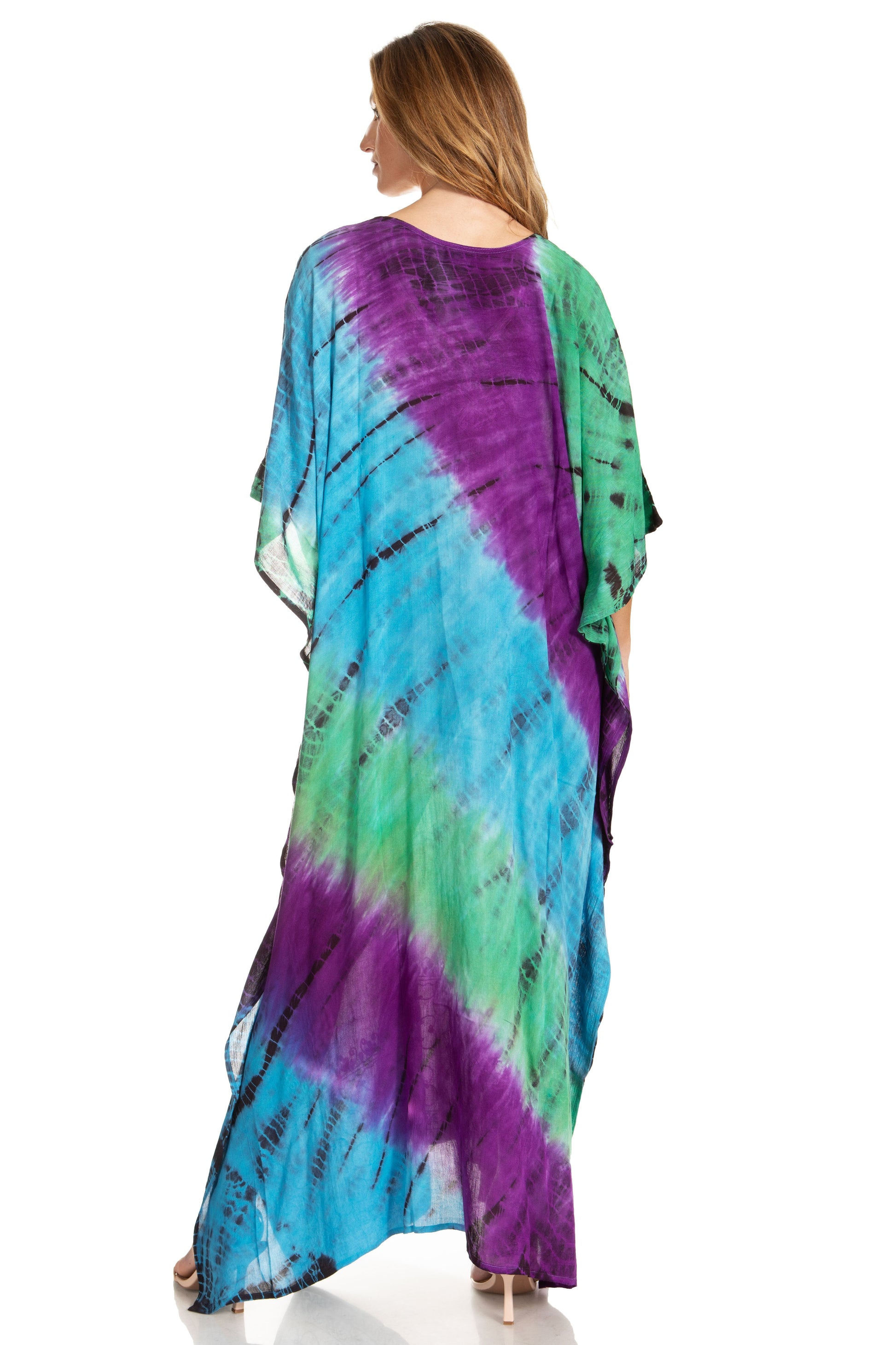 Sakkas Catia Women's Boho-Style Long Maxi Caftan for Lounging and Casual Wear - Concordia Style Boutique