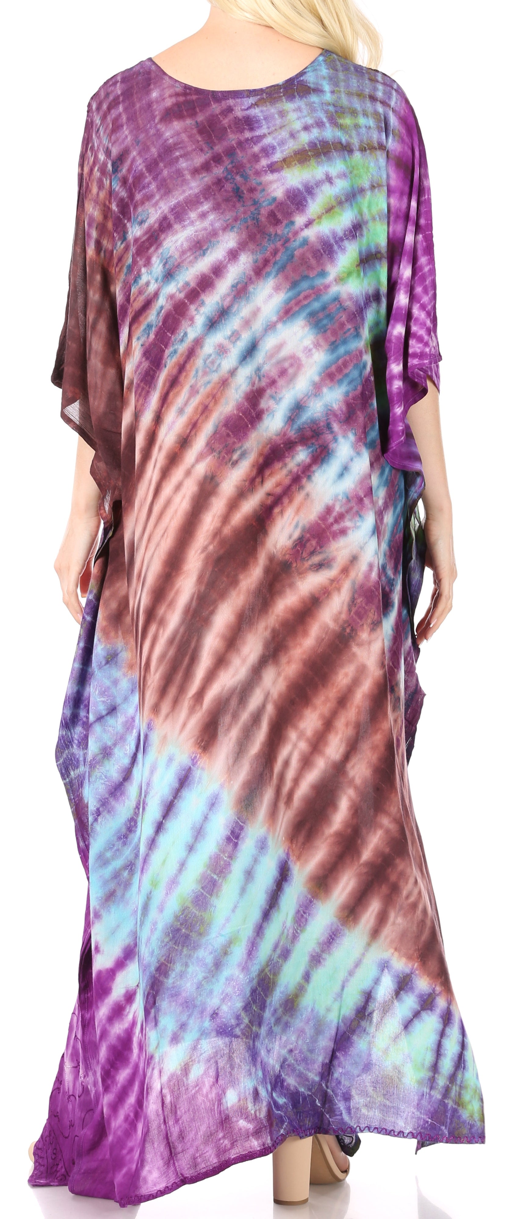 Sakkas Catia Women's Boho-Style Long Maxi Caftan for Lounging and Casual Wear - Concordia Style Boutique
