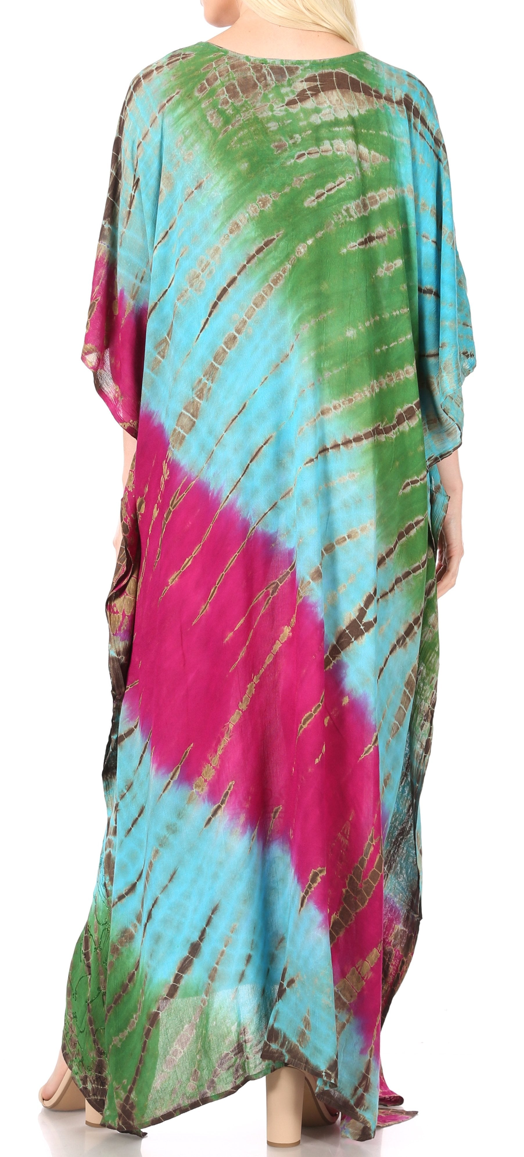 Sakkas Catia Women's Boho-Style Long Maxi Caftan for Lounging and Casual Wear - Concordia Style Boutique