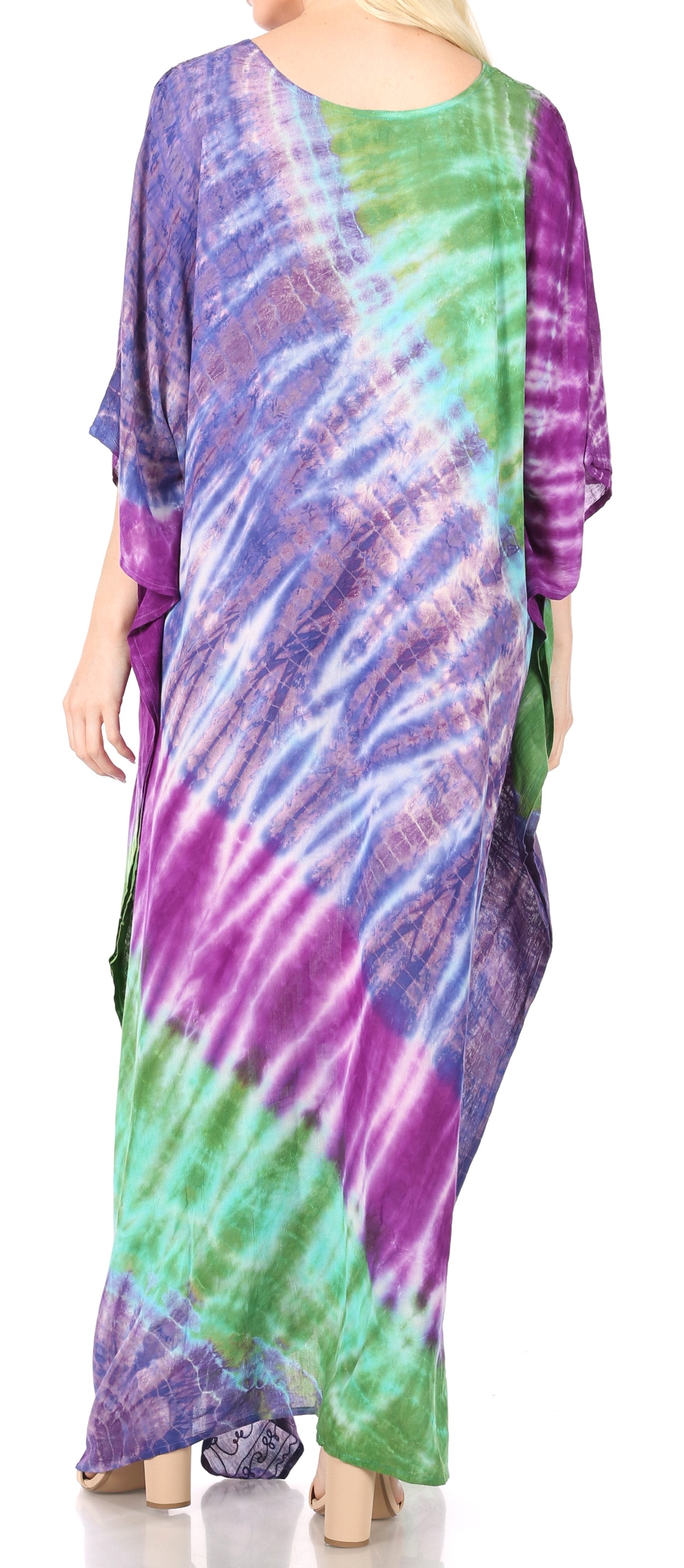 Sakkas Catia Women's Boho-Style Long Maxi Caftan for Lounging and Casual Wear - Concordia Style Boutique
