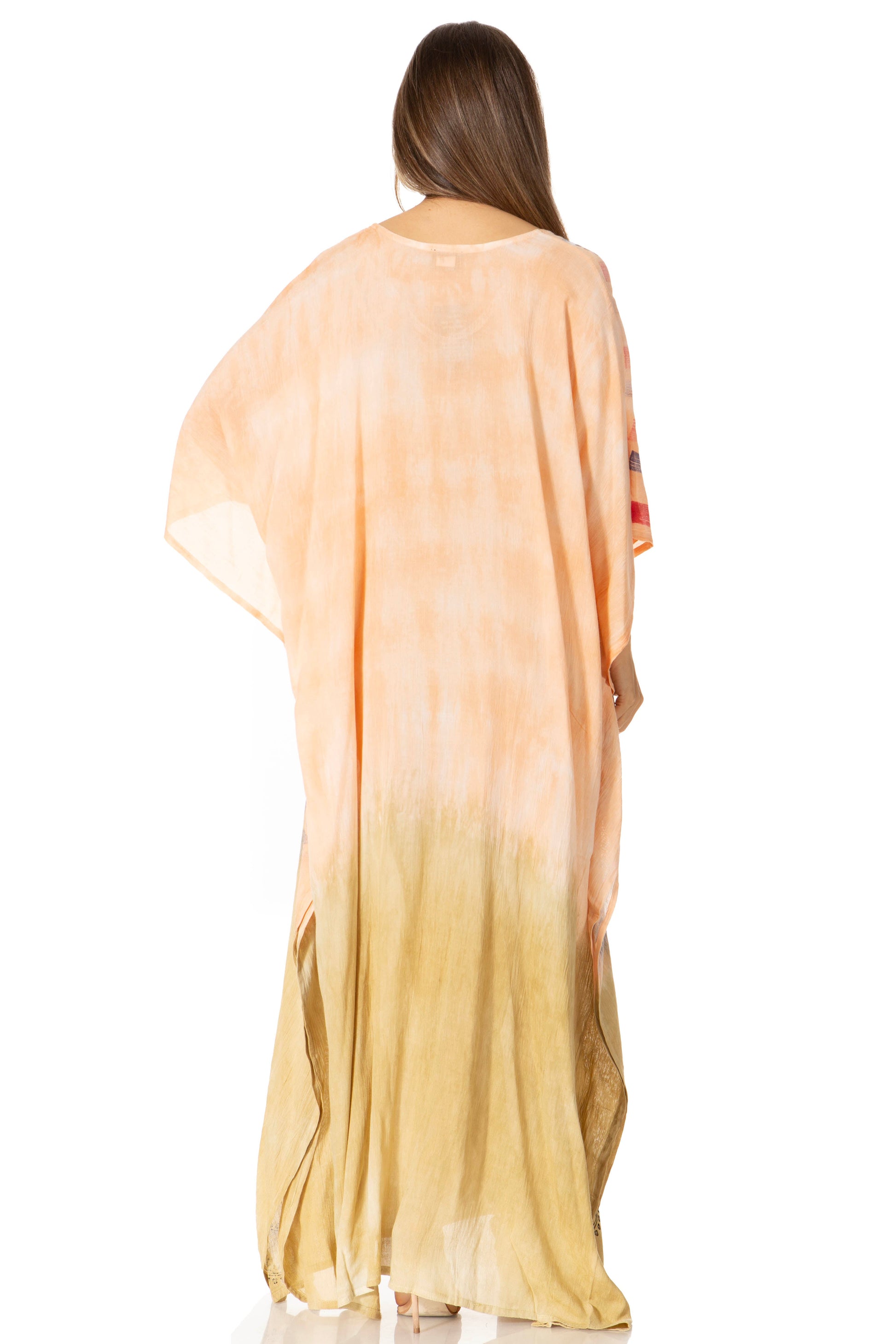Sakkas Catia Women's Boho-Style Long Maxi Caftan for Lounging and Casual Wear - Concordia Style Boutique