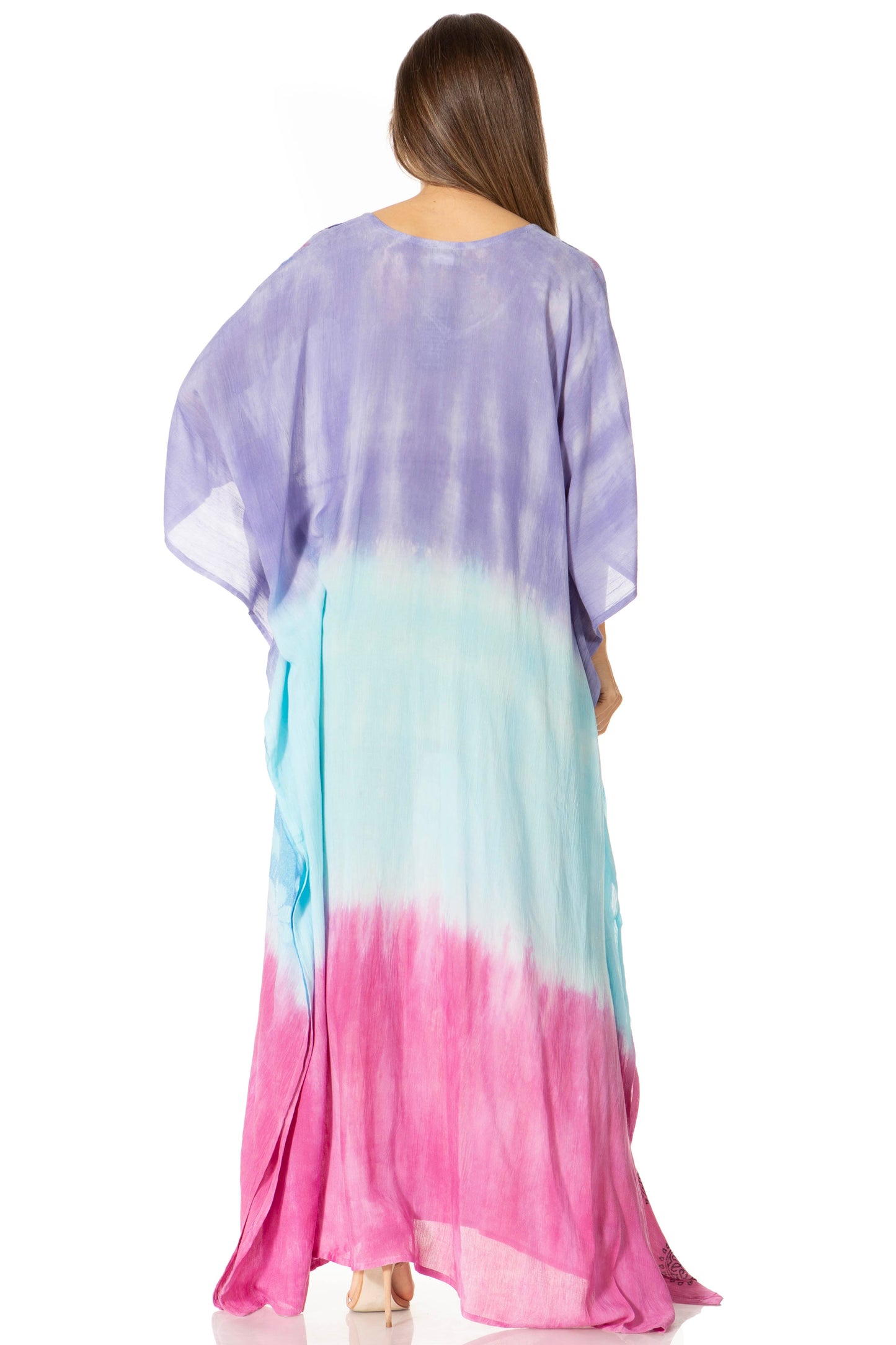 Sakkas Catia Women's Boho-Style Long Maxi Caftan for Lounging and Casual Wear - Concordia Style Boutique
