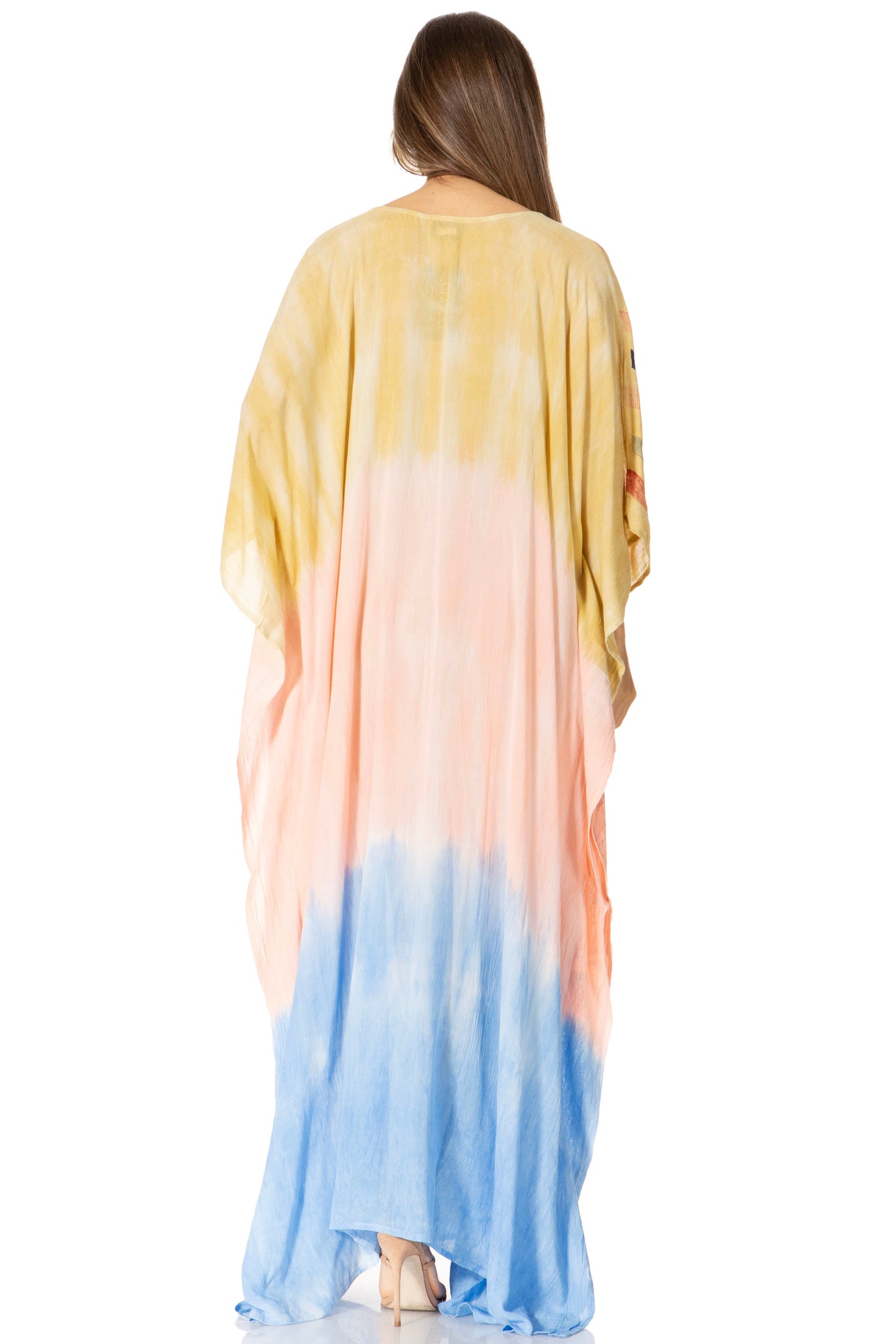 Sakkas Catia Women's Boho-Style Long Maxi Caftan for Lounging and Casual Wear - Concordia Style Boutique