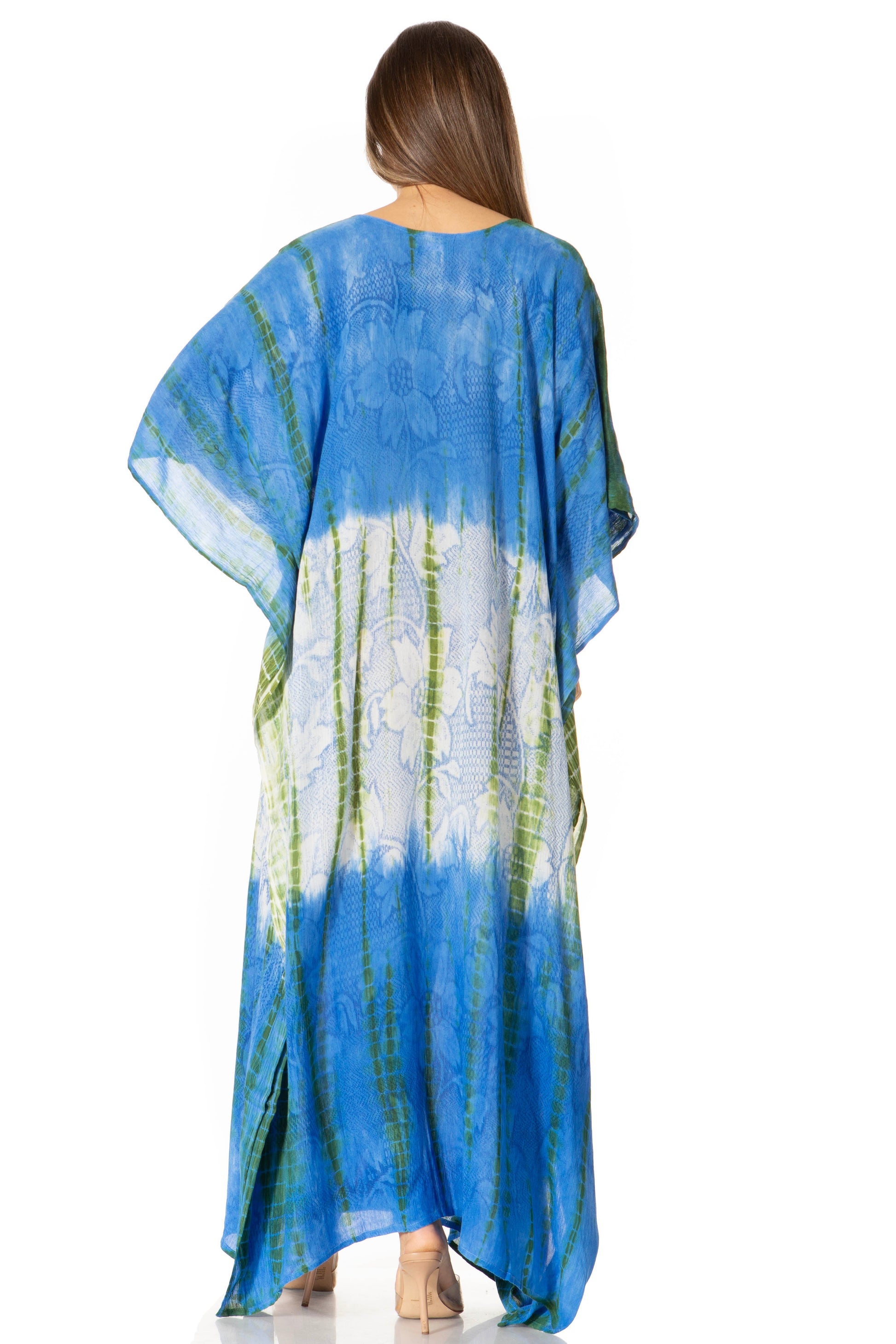 Sakkas Catia Women's Boho-Style Long Maxi Caftan for Lounging and Casual Wear - Concordia Style Boutique