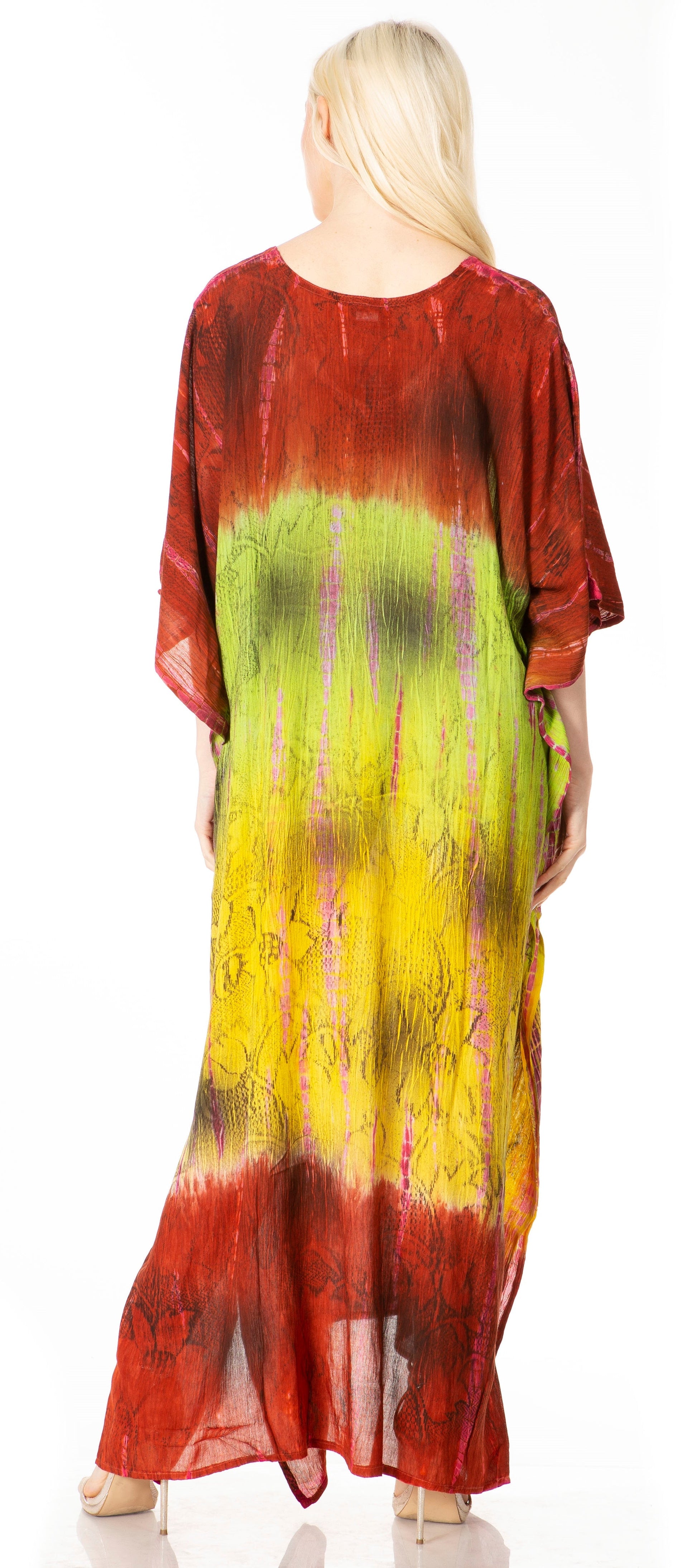 Sakkas Catia Women's Boho-Style Long Maxi Caftan for Lounging and Casual Wear - Concordia Style Boutique